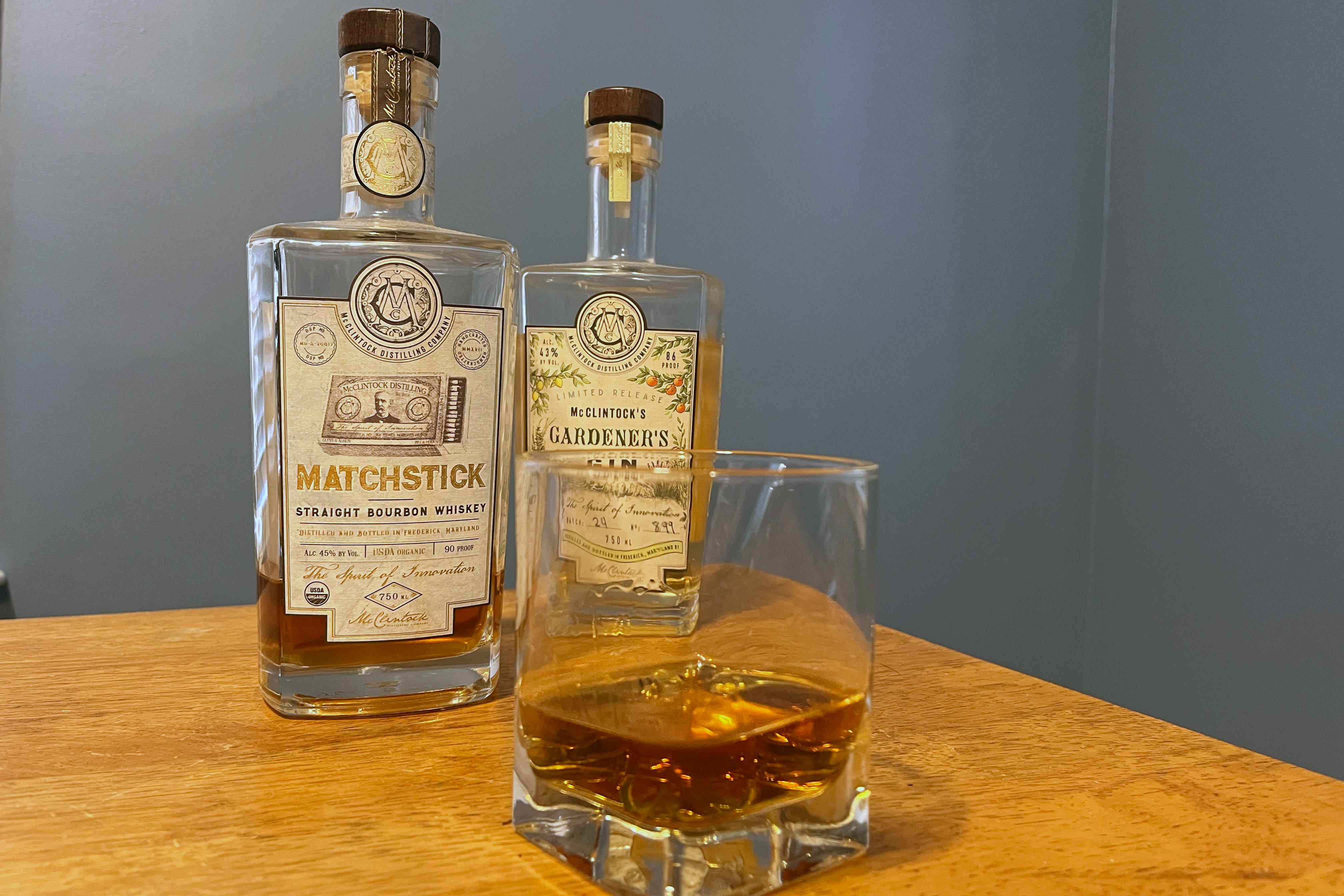 McClintock's Matchstick Bourbon and Gardner's Gin