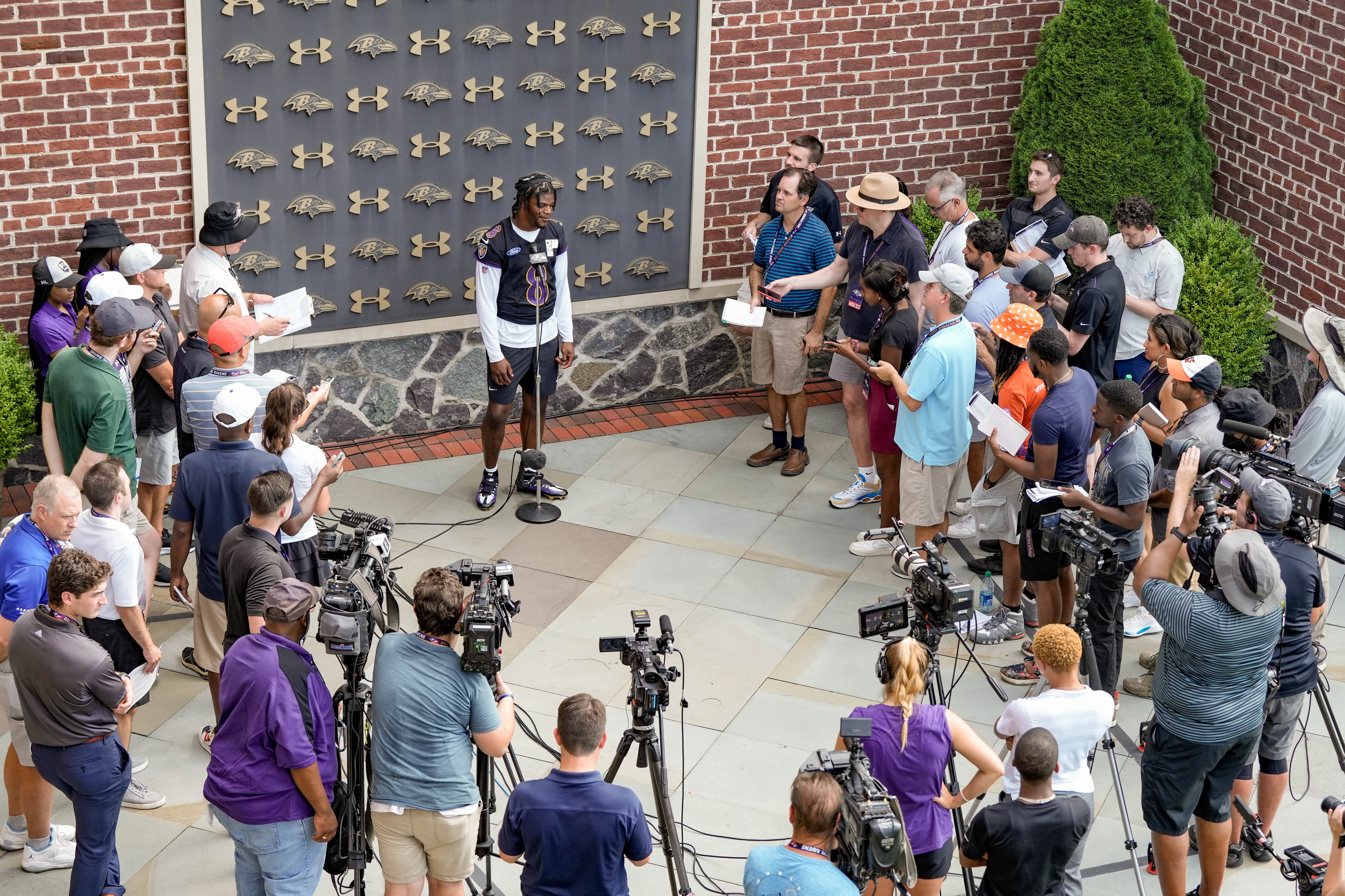 Lamar Jackson on first day of Ravens training camp: 'The atmosphere feels  different'