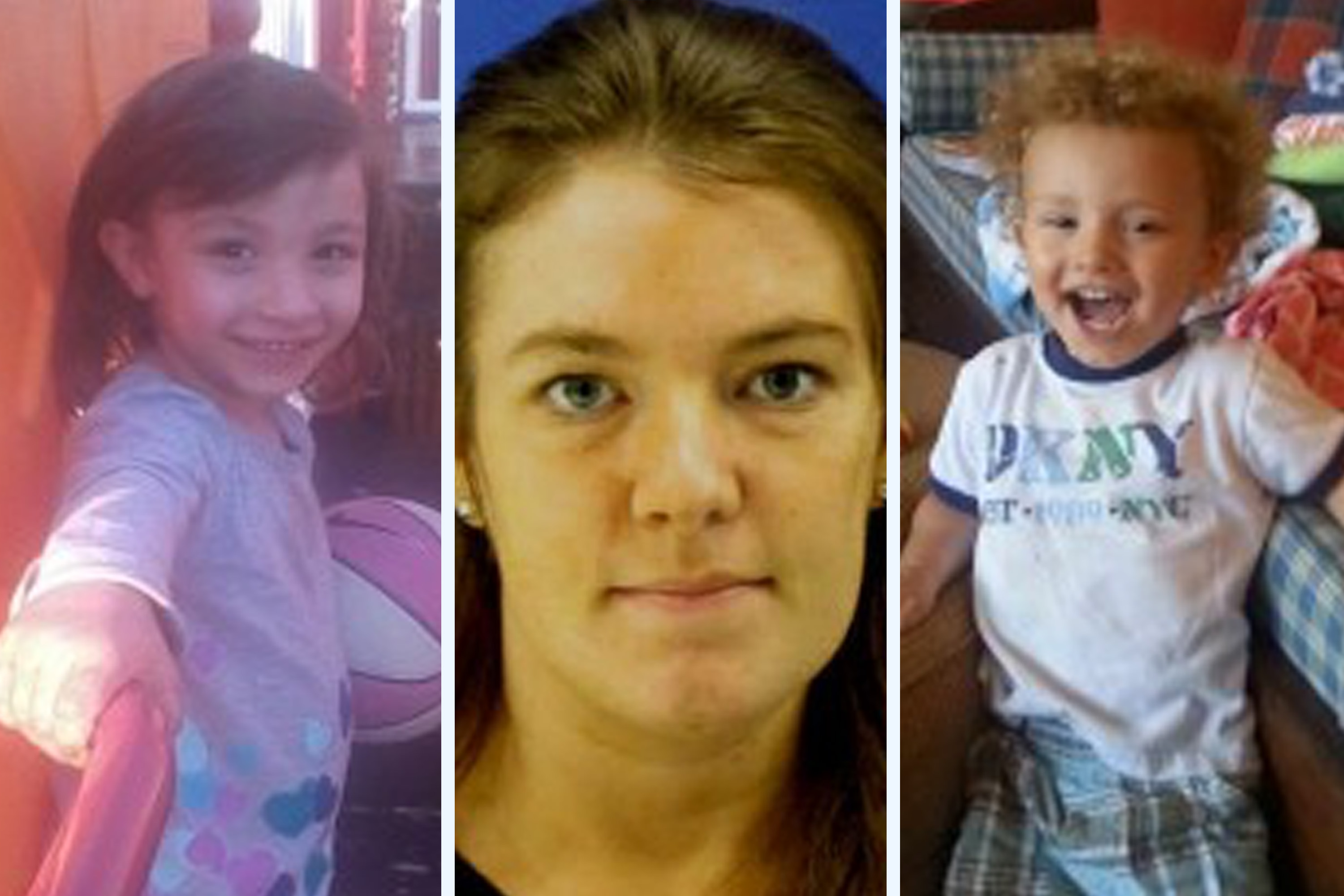 A grand jury reindicted Catherine Hoggle, center, on two counts of first-degree  murder, according to the Montgomery County State’s Attorney’s Office. Her children, Sarah and Jacob Hoggle, were ages 3 and 2 respectively when they were last seen in September 2014.