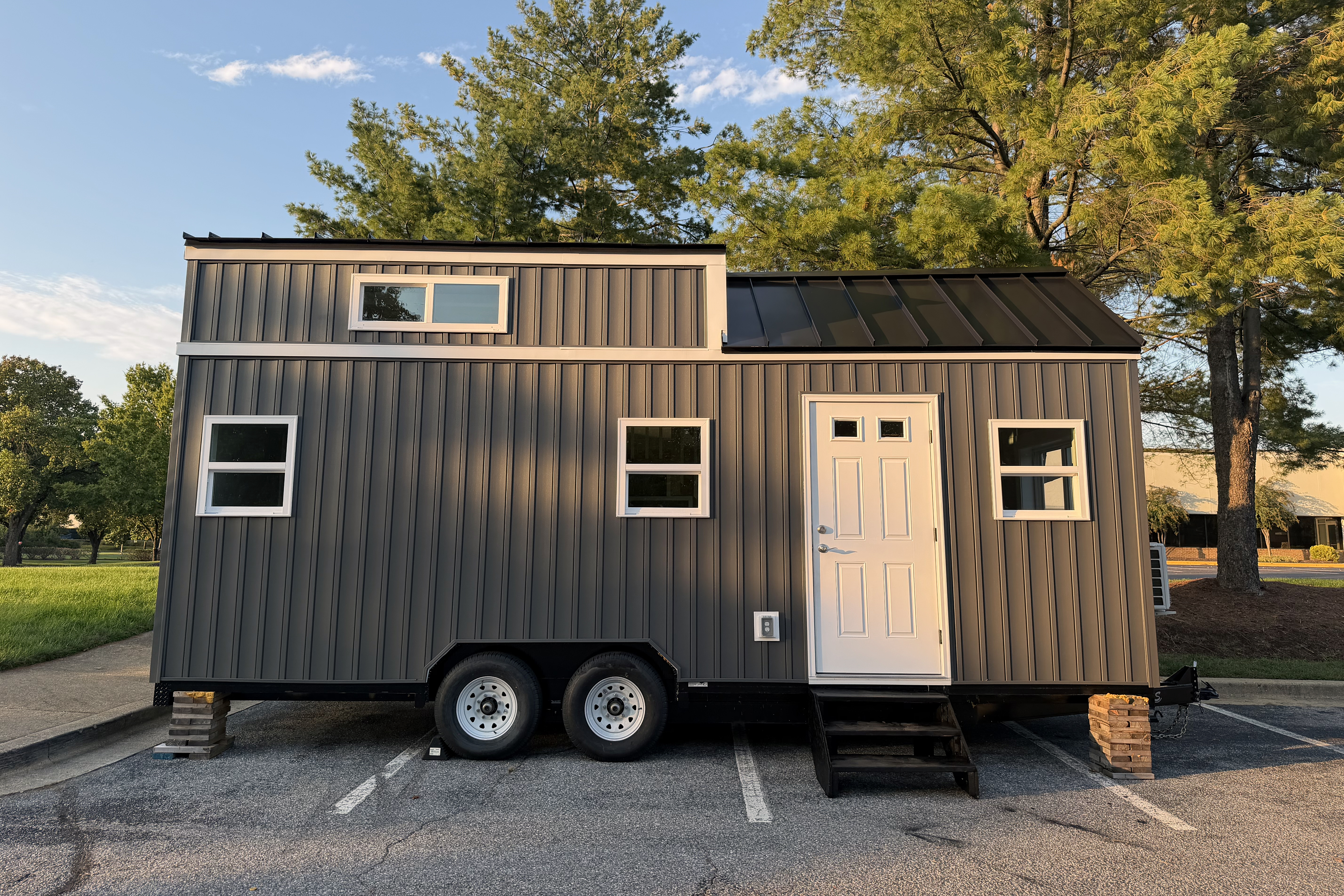 Prince George’s County students built their first tiny home, dubbed Homestead 24, last school year. The fully functional, 280-square-foot home will go up for auction Sunday, with bidding starting at $55,000.