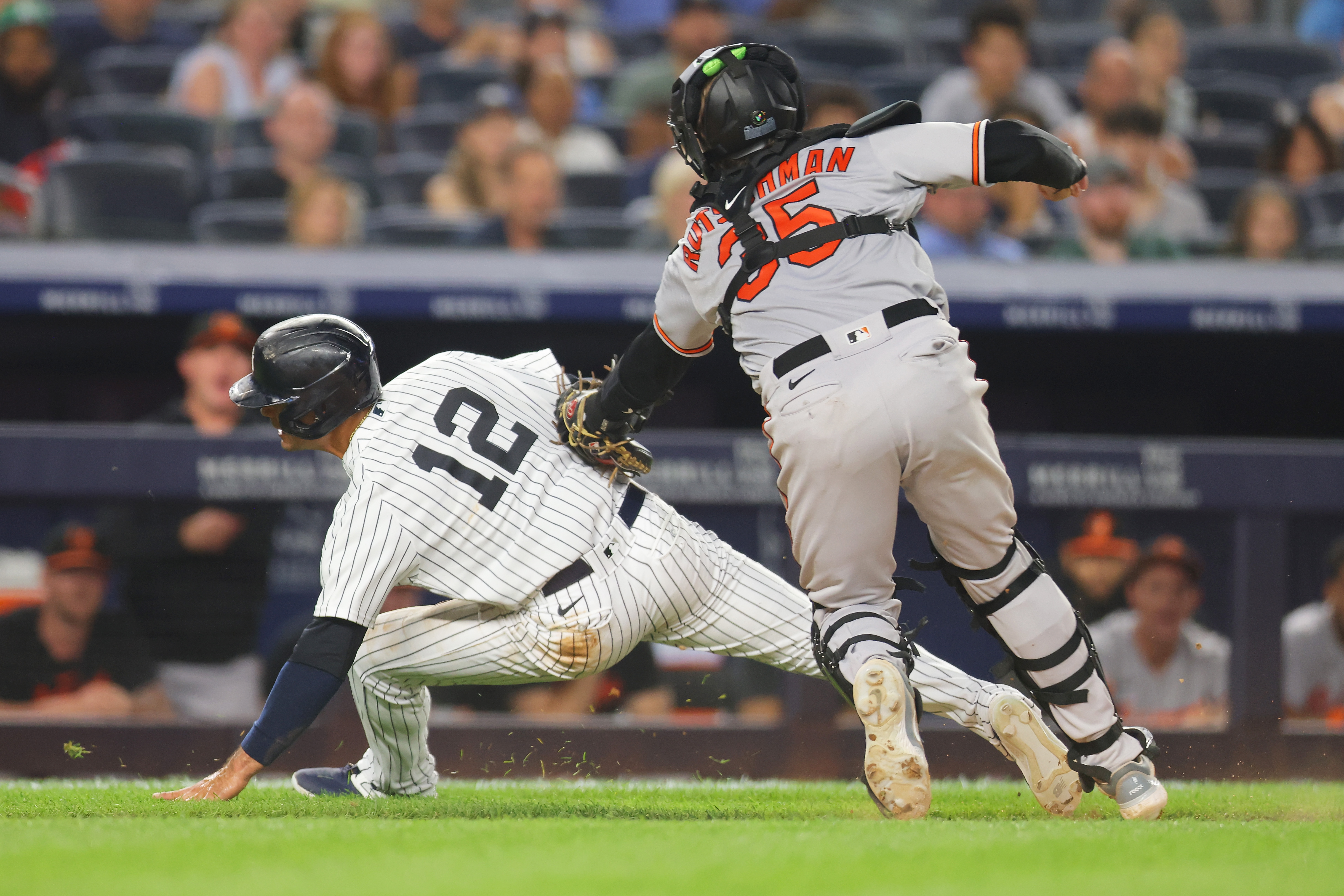 Harrison Bader New York Yankees Game-Used Baseball vs. Baltimore Orioles on July 4, 2023 - 2 Rbi Double