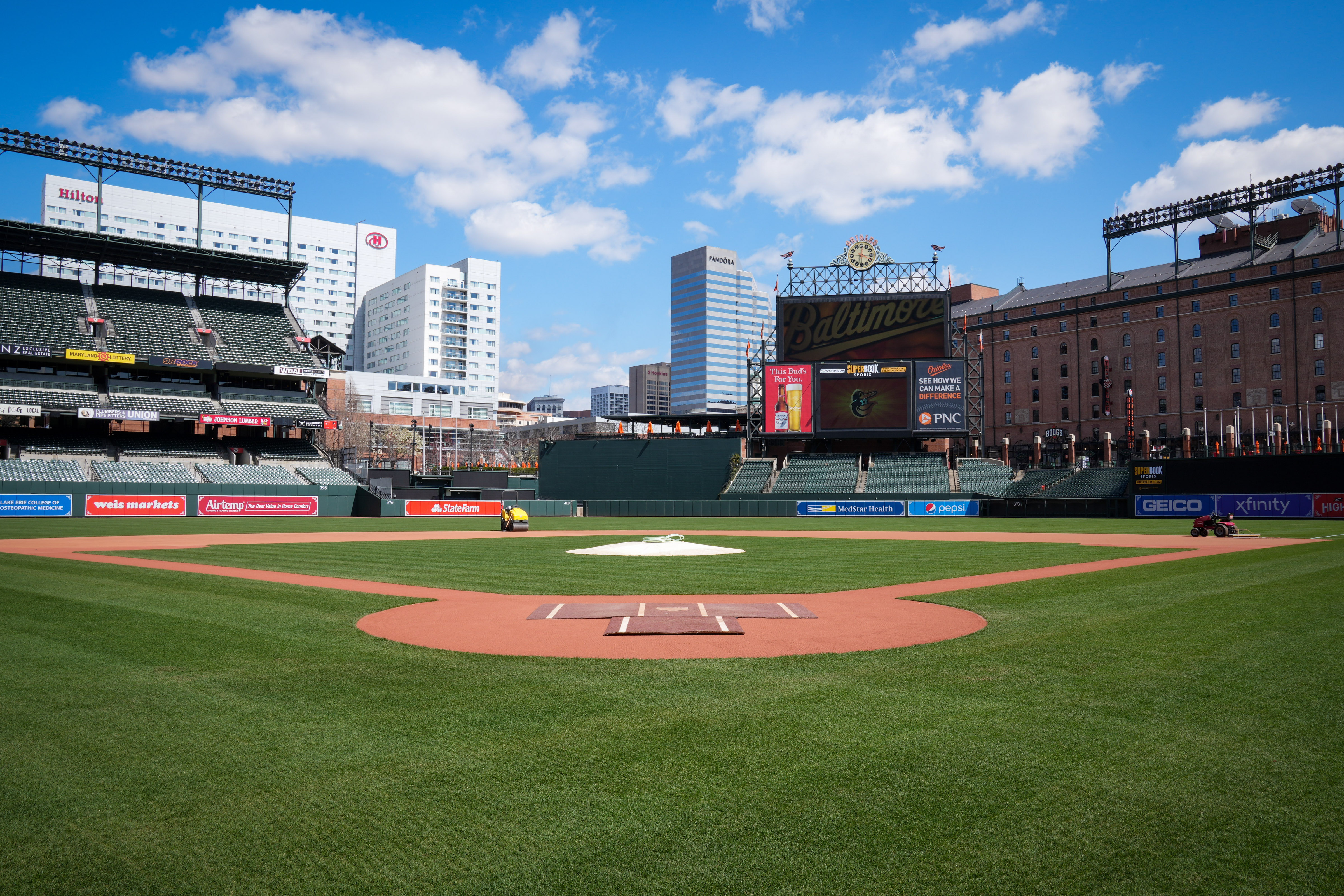 New Playing Surface Added at Oriole Park at Camden Yards