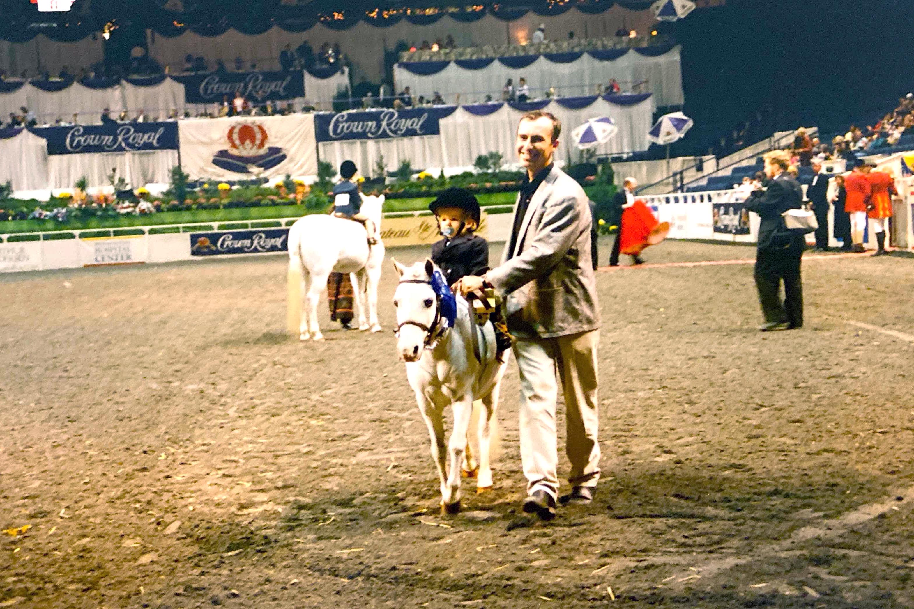 Samantha Schaefer, seen here at 2 years old, lives in Westminster and has been attending the Washington International Horse Show her entire life.