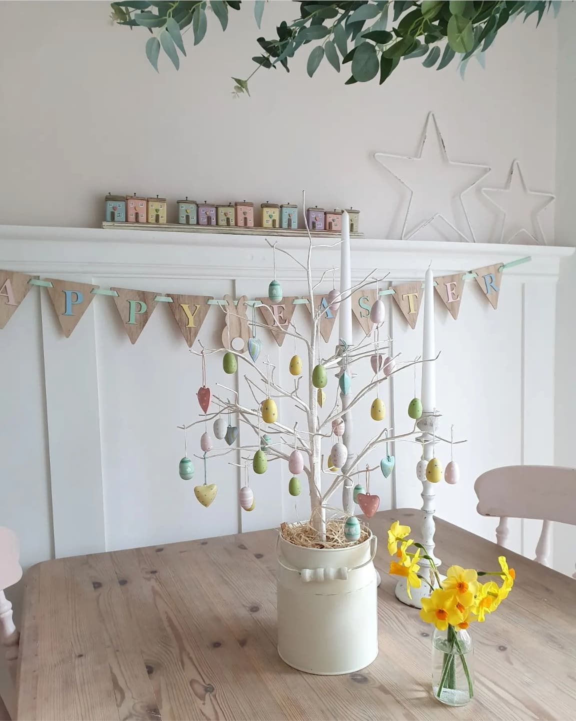 Branche Décorative De Pâques 50cm - Décoration Maison Printanière - Fabriquée En Chine