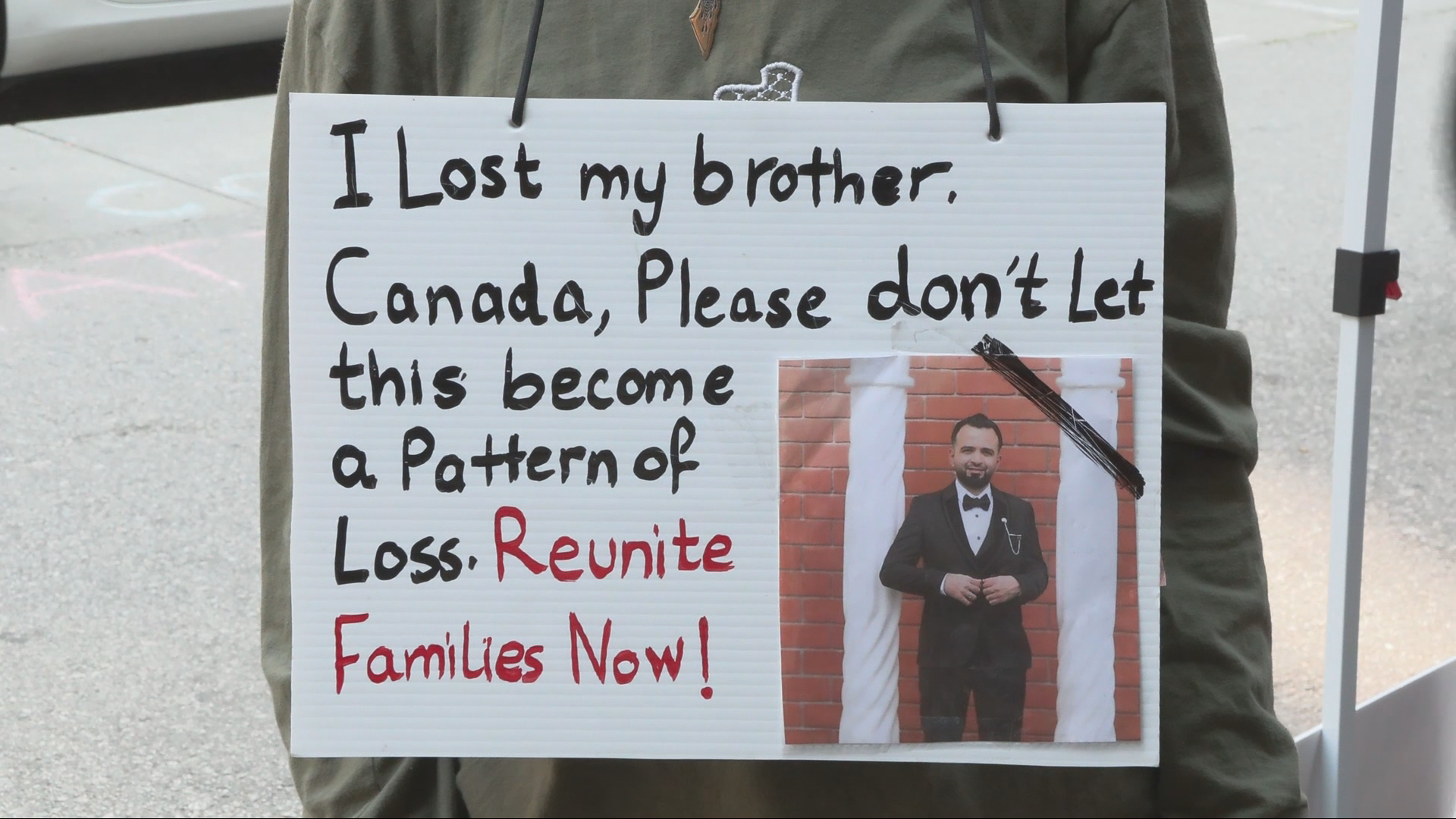 Demonstrators hold sit-in for Gaza outside Immigration office in Vancouver