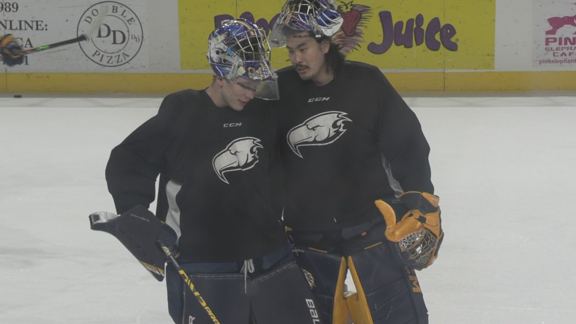 ‘It’s pretty special’: UBC goaltenders moonlight as Canucks EBUGs