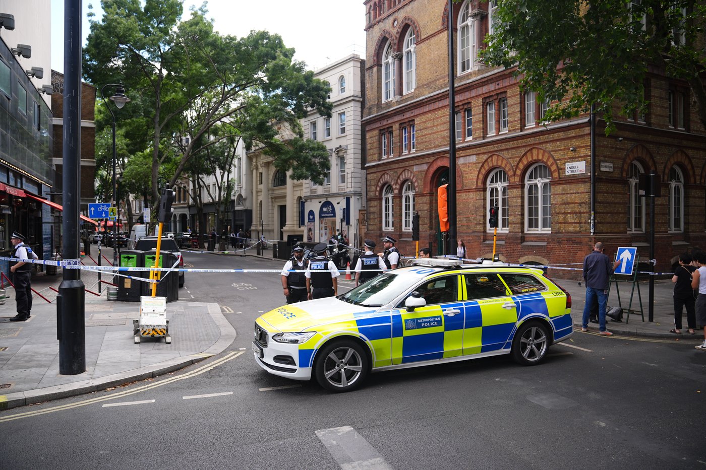 4 men stabbed in central London and woman arrested in what police believe was mental health incident