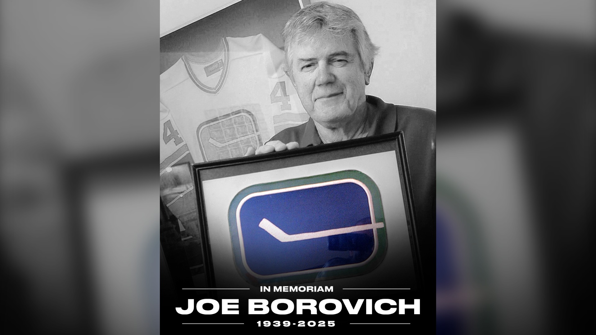 Vancouver Canucks mourn death of Joe Borovich, designer of team's original logo