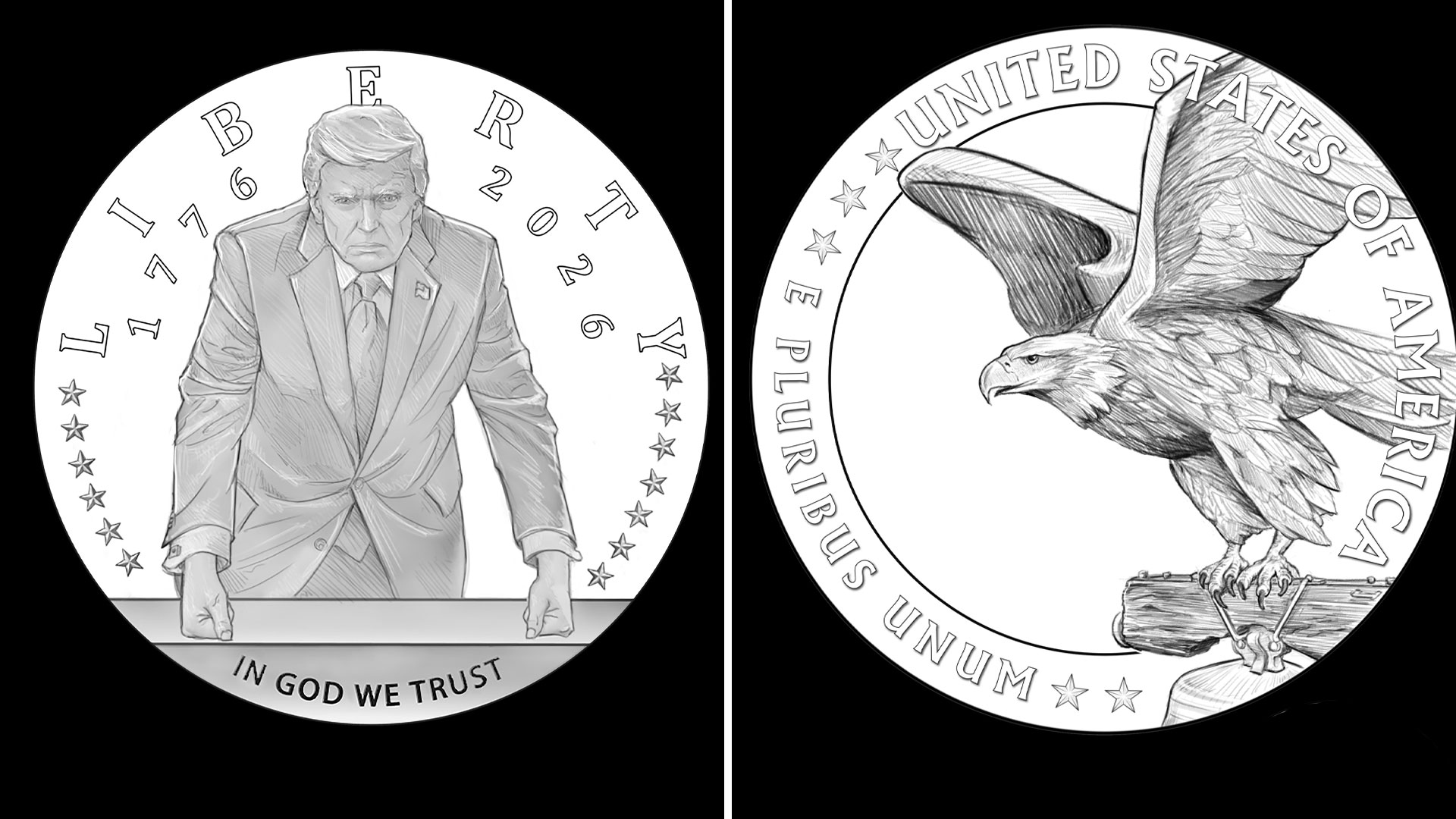 U.S. Mint can begin producing Trump commemorative gold coin after arts commission approves design