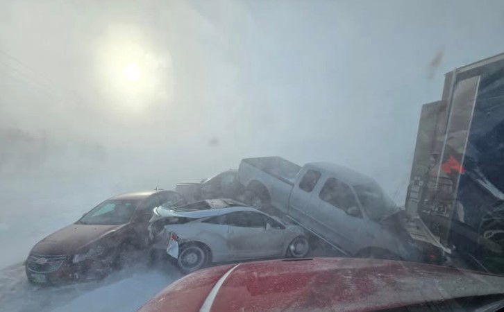 Blizzard shuts down highways, leads to numerous pileups on Manitoba roads