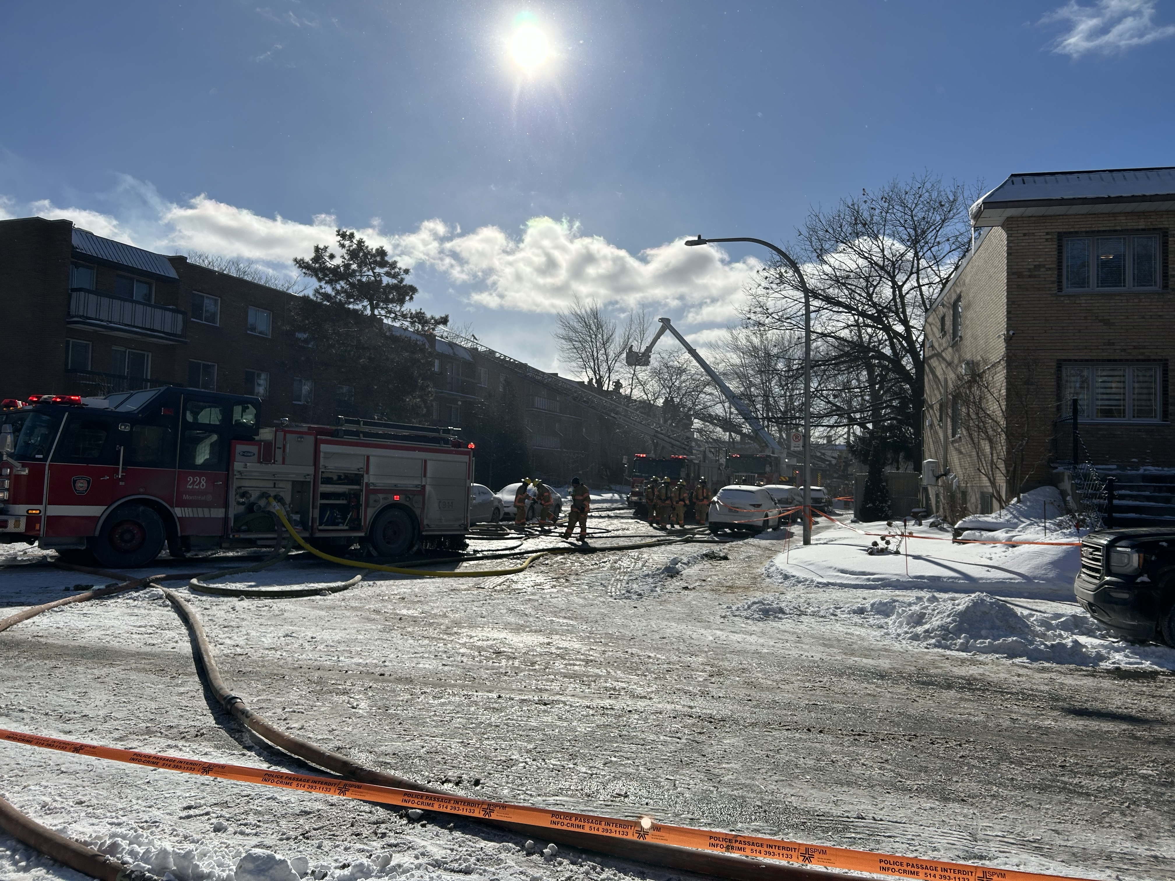 Woman dead after major apartment fire in Montreal’s Anjou borough