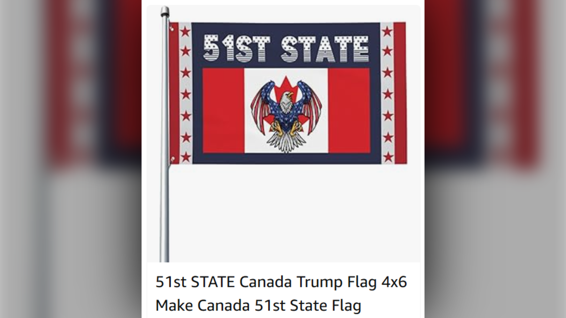 Amazon 51st state: Flags, shirts, caps for sale on site