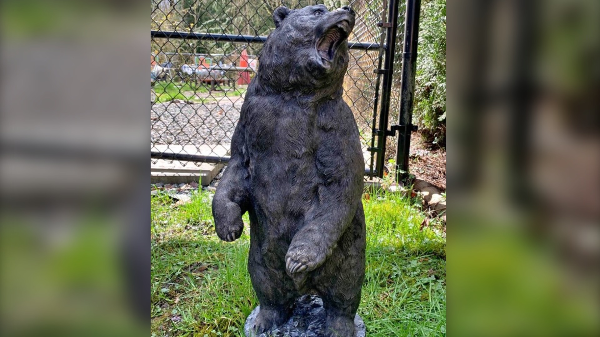  100-pound concrete bear statue stolen from Port Coquitlam porch 