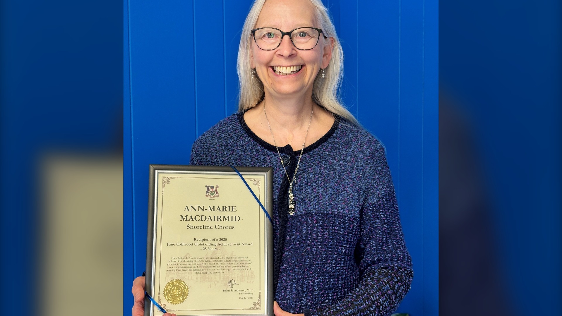 Thornbury woman wins prestigious award for volunteering – CTVNews