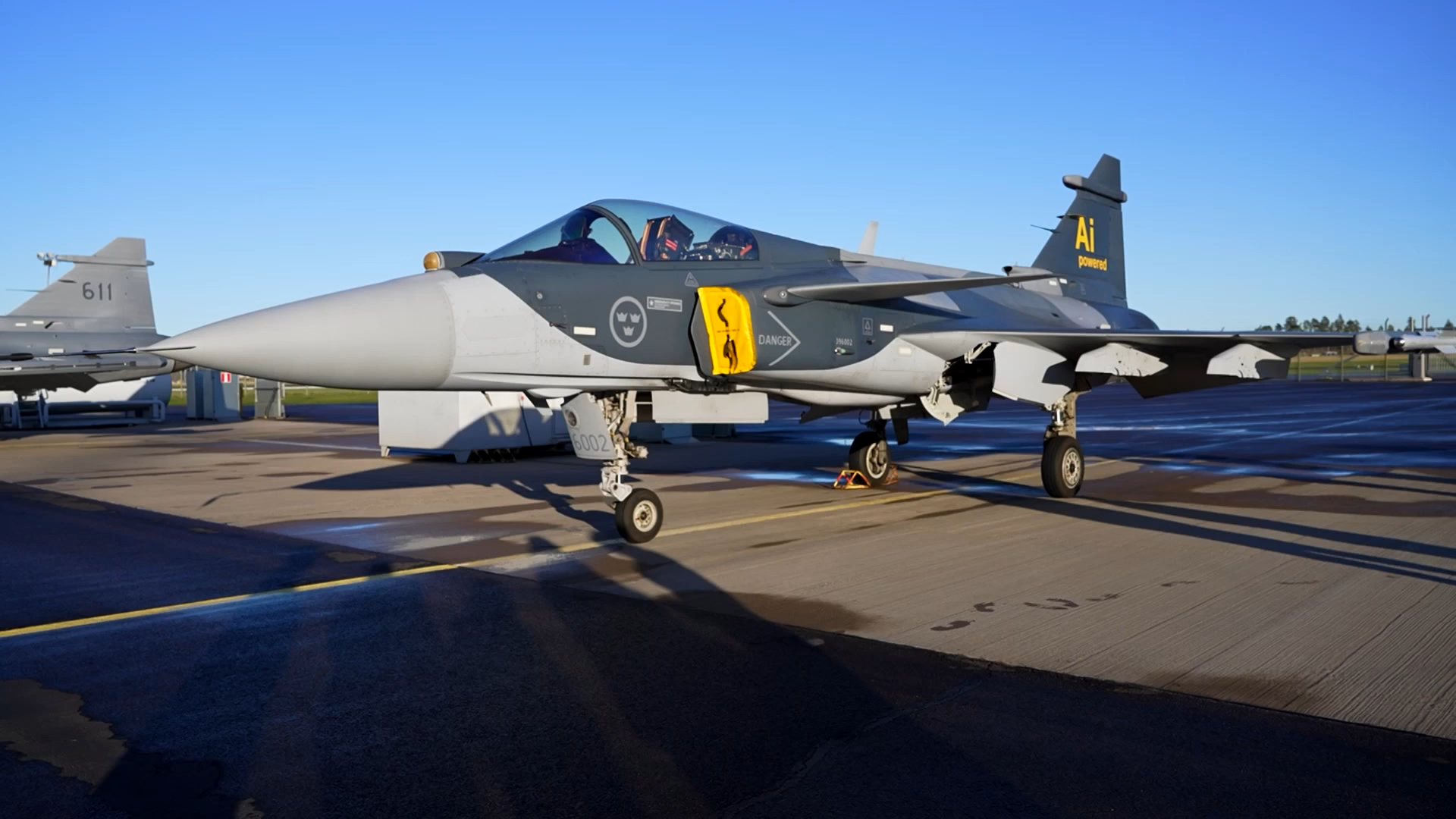 Sweden flies Grippen fighter jets on offer to Canada