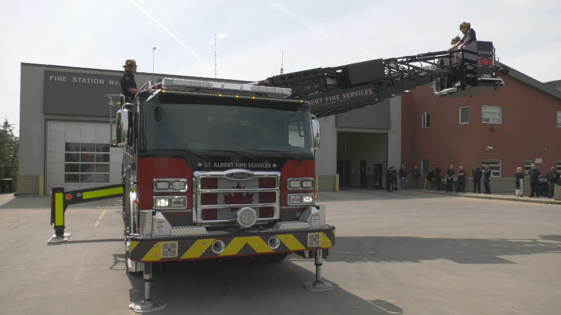 St. Albert's new tower fire truck