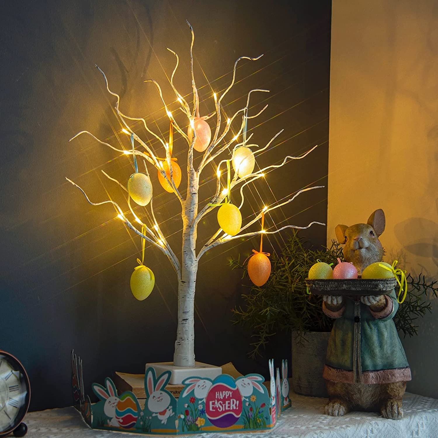 Branche Décorative De Pâques 50cm - Décoration Maison Printanière - Fabriquée En Chine