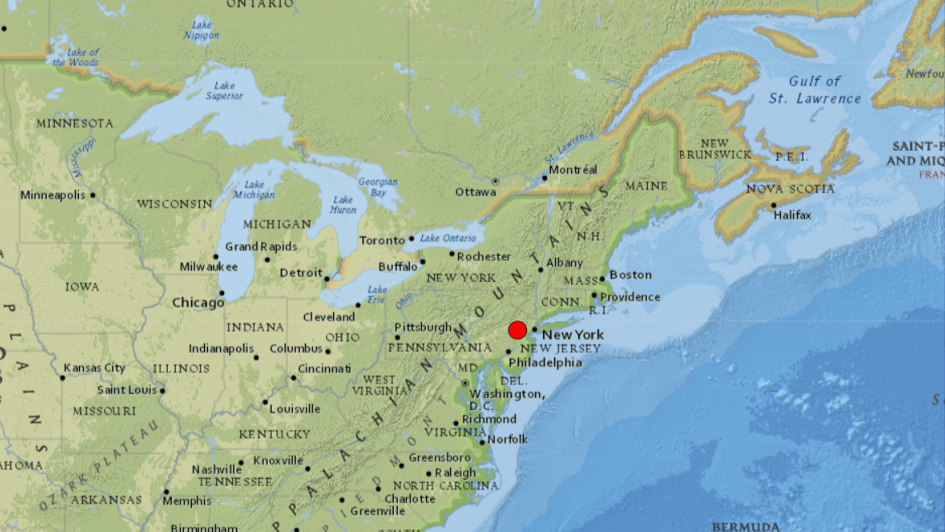 Un tremblement de terre secoue la ville de New York et ses environs, image size:1920x1080