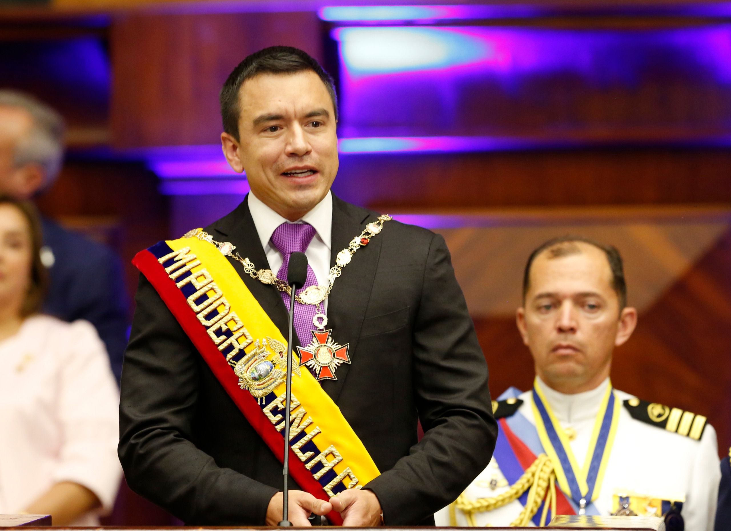 Noboa inicia su nuevo mandato en Ecuador: “Estamos ante las puertas de cuatro años de progreso”