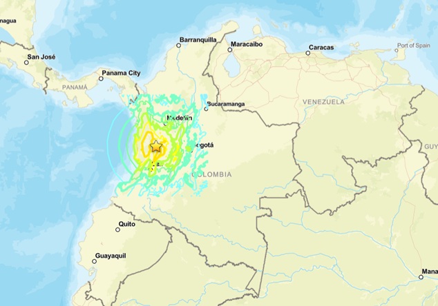 Reporte oficial de muertos en Pereira, Manizales, Chocó y Valle en Colombia tras sismo de 7,4 hoy