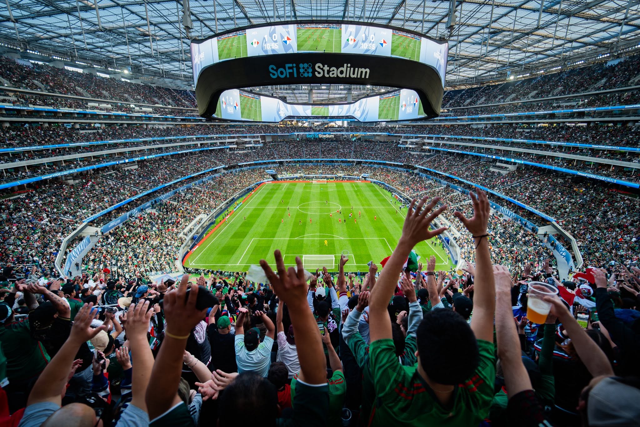 Com teto transparente e telão oval, estádio de Los Angeles é o mais caro da Copa Com teto transparente e telão oval, estádio de Los Angeles é o mais caro da Copa