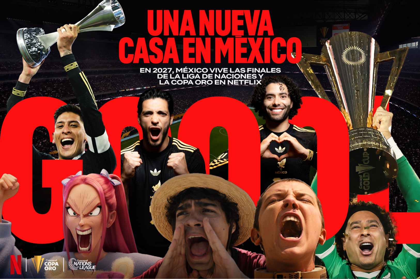 Netflix entra al fútbol en México con las finales de Copa Oro y Liga de Naciones