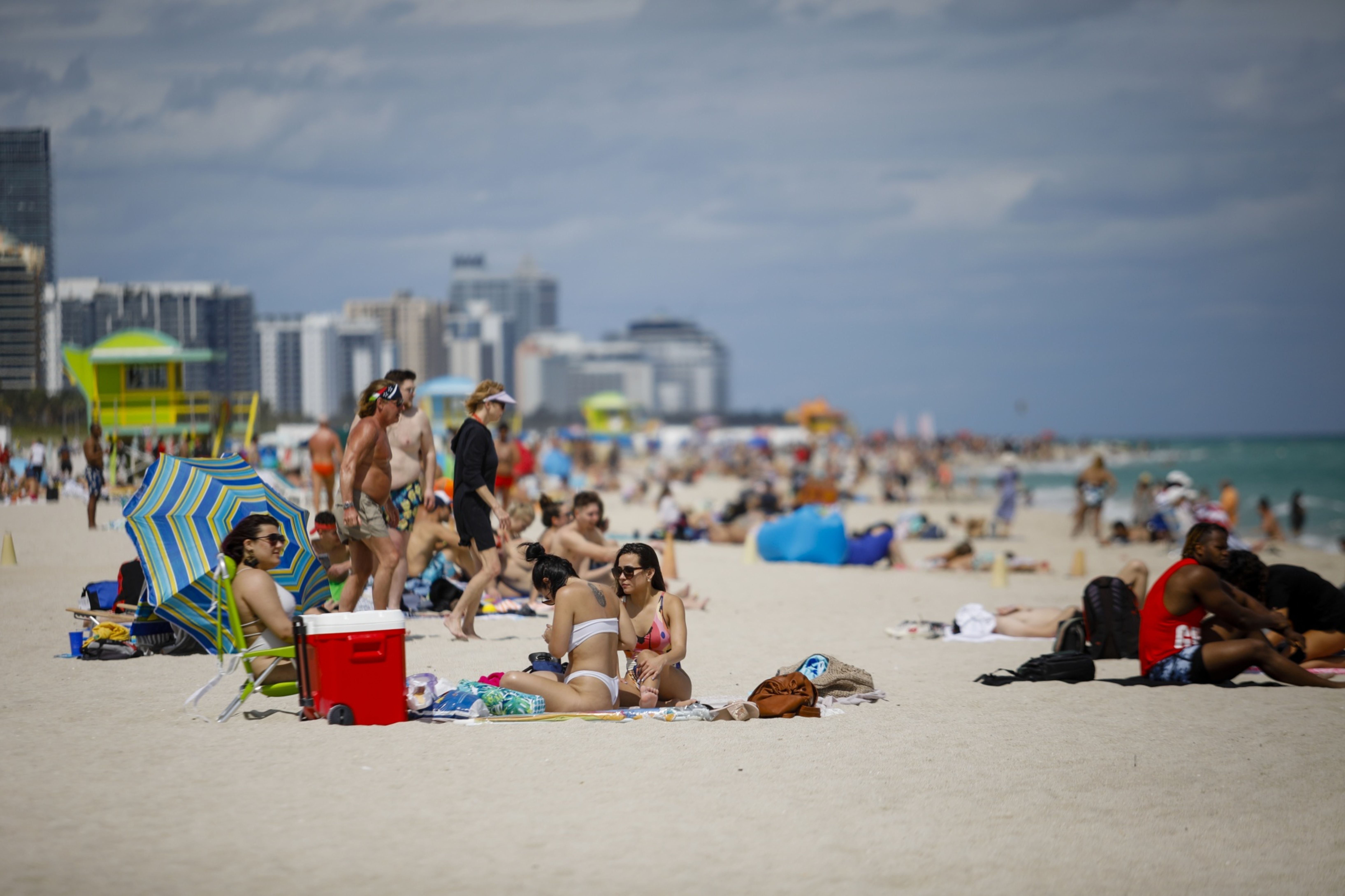 Así luce la Flagler Beach en los días de verano en Florida | Foto: La Nación   