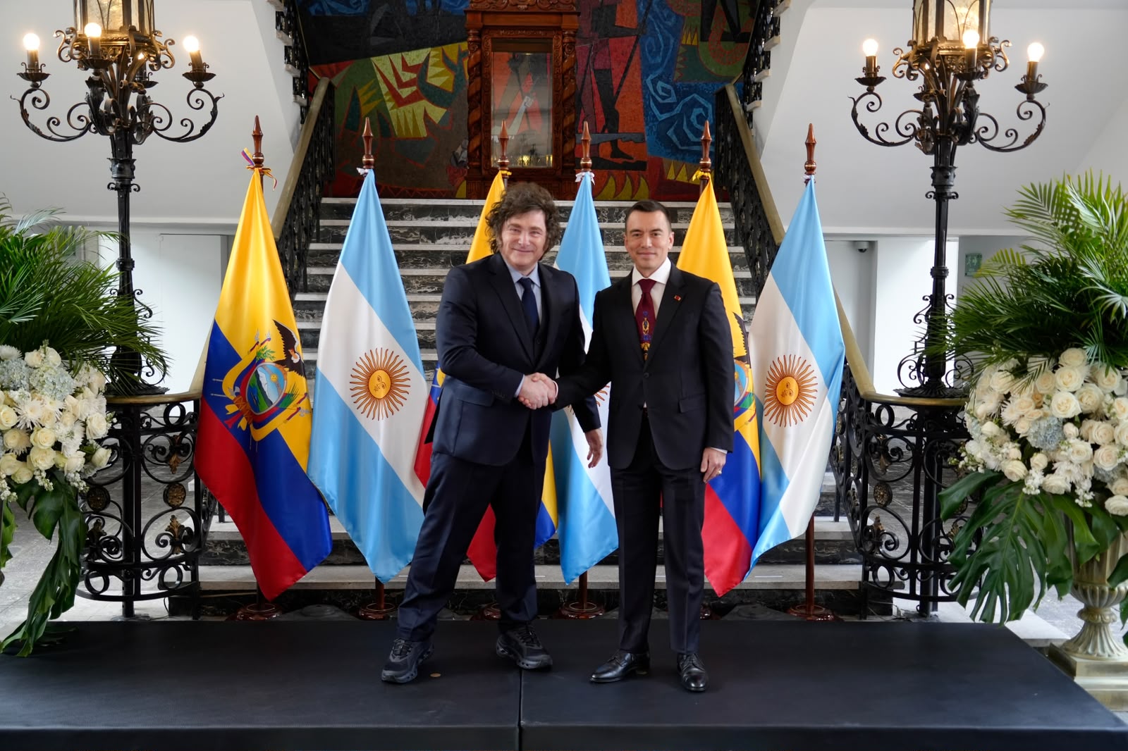 Al estilo Trump, Milei declara a banda Chone Killers como grupo terrorista tras reunión con Noboa en Ecuador