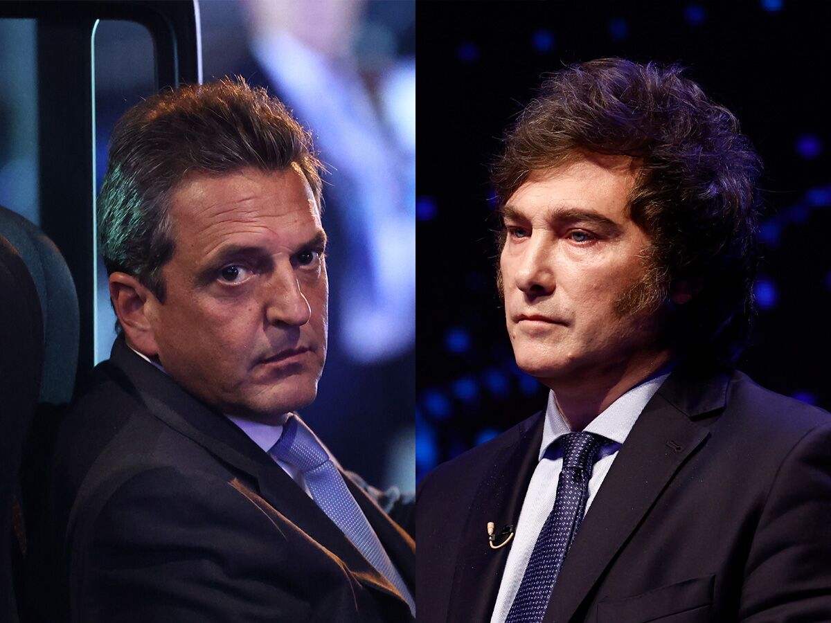 Sergio Massa y Javier Milei