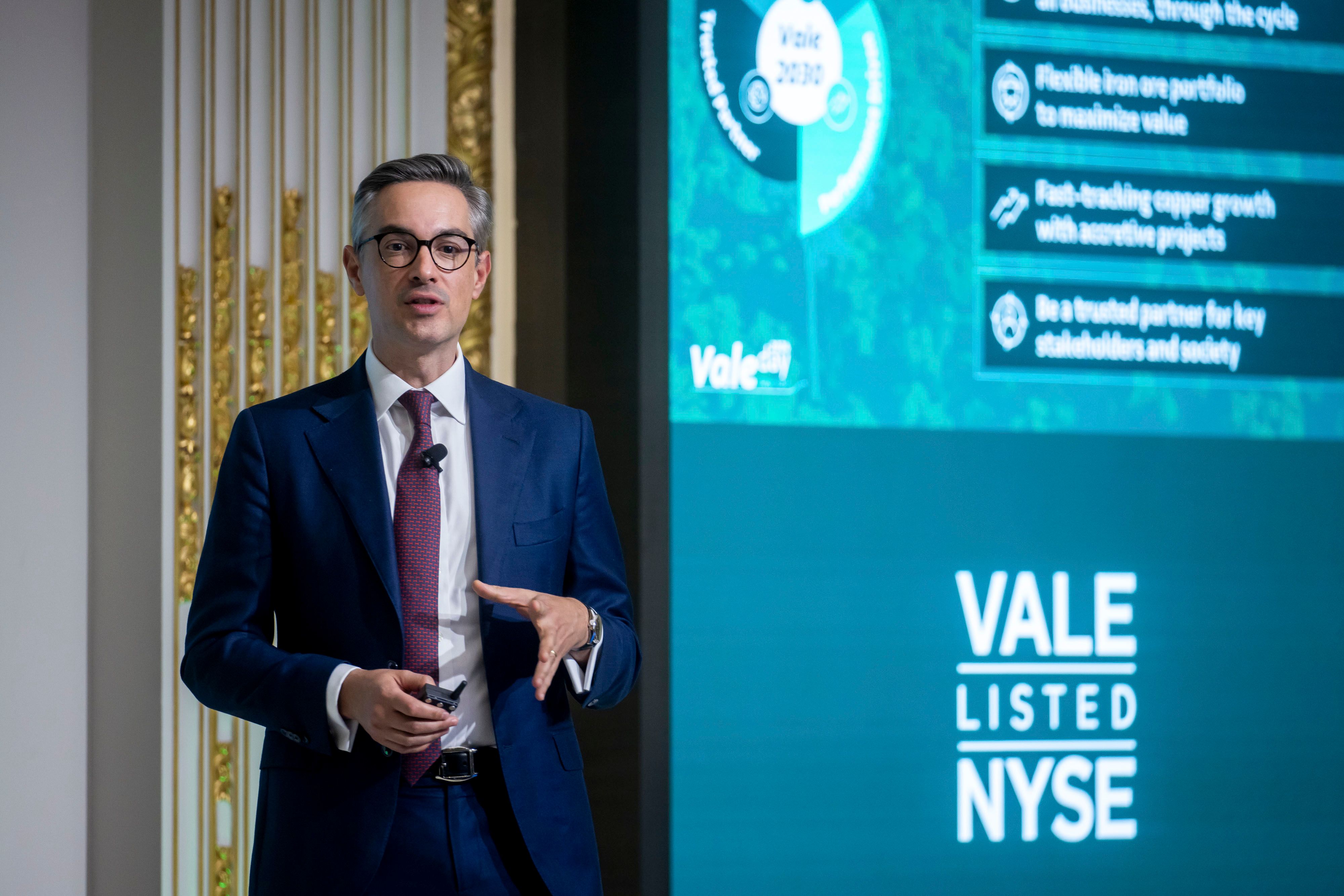 Vale aposta em reserva própria para crescer em cobre. ‘Não precisamos de M&A’, diz CEO