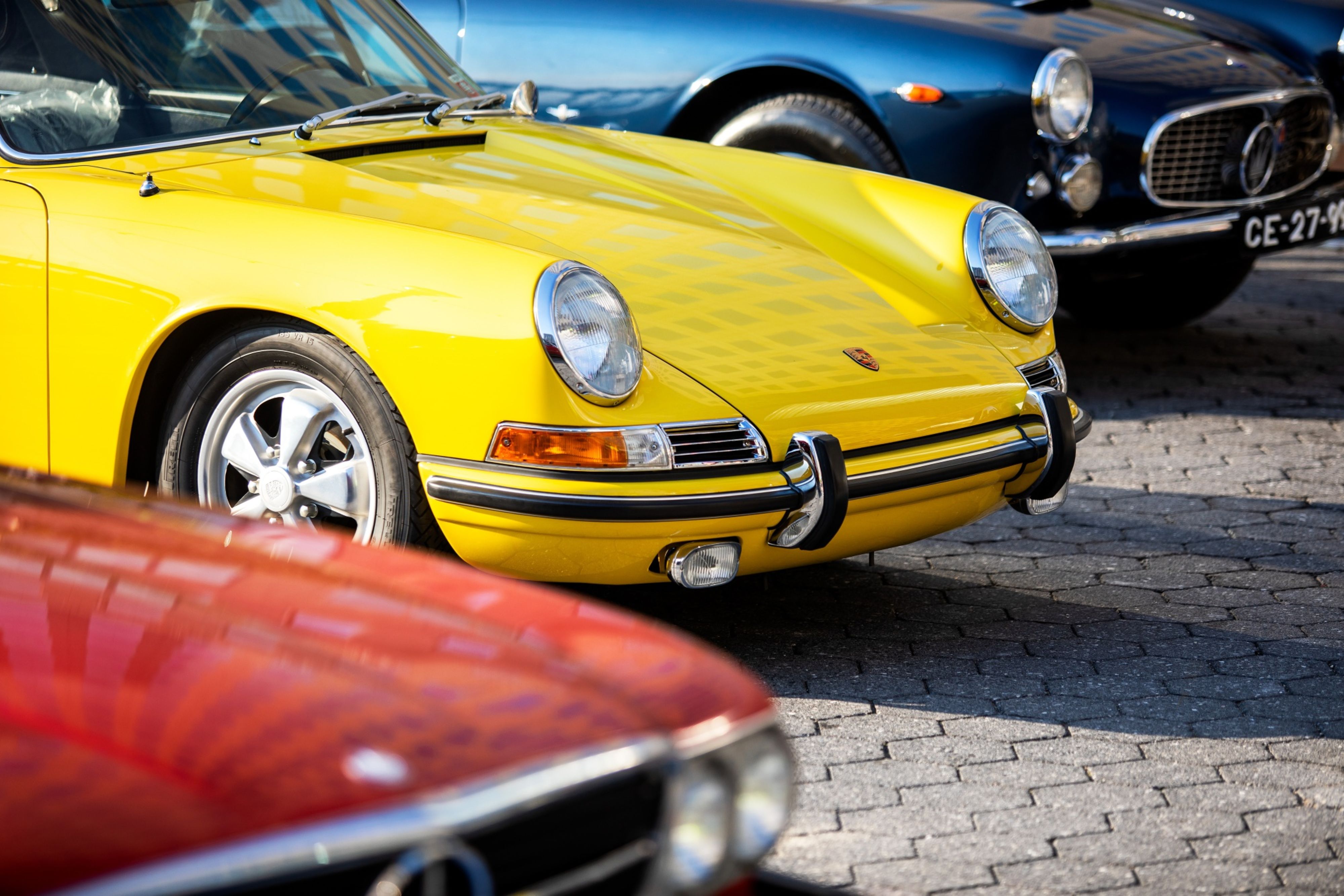 Quadro Porsche 911 Amarelo Lado -- Br Artes