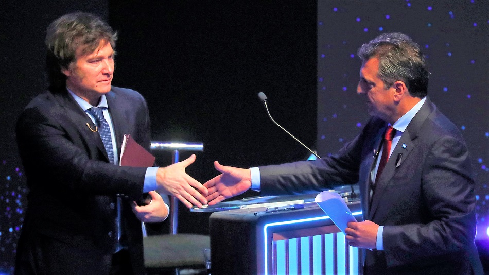 Sergio Massa y Javier Milei rumbo al balotaje