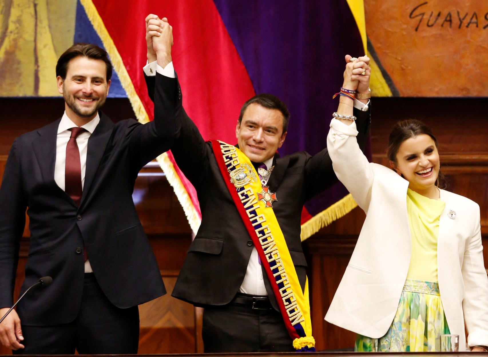 Discurso completo del presidente Daniel Noboa tras su posesión en Ecuador