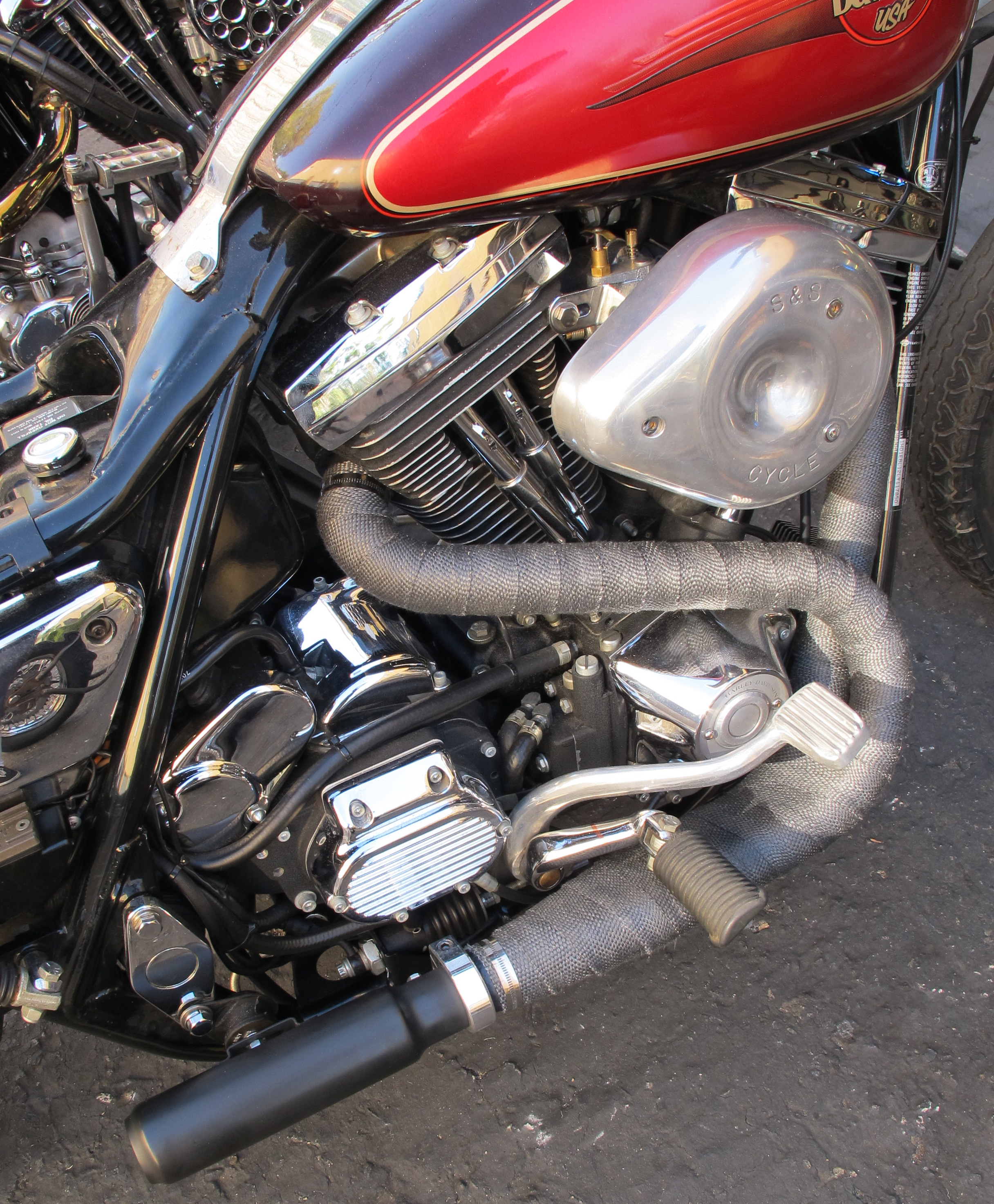 custom harley exhaust pipes