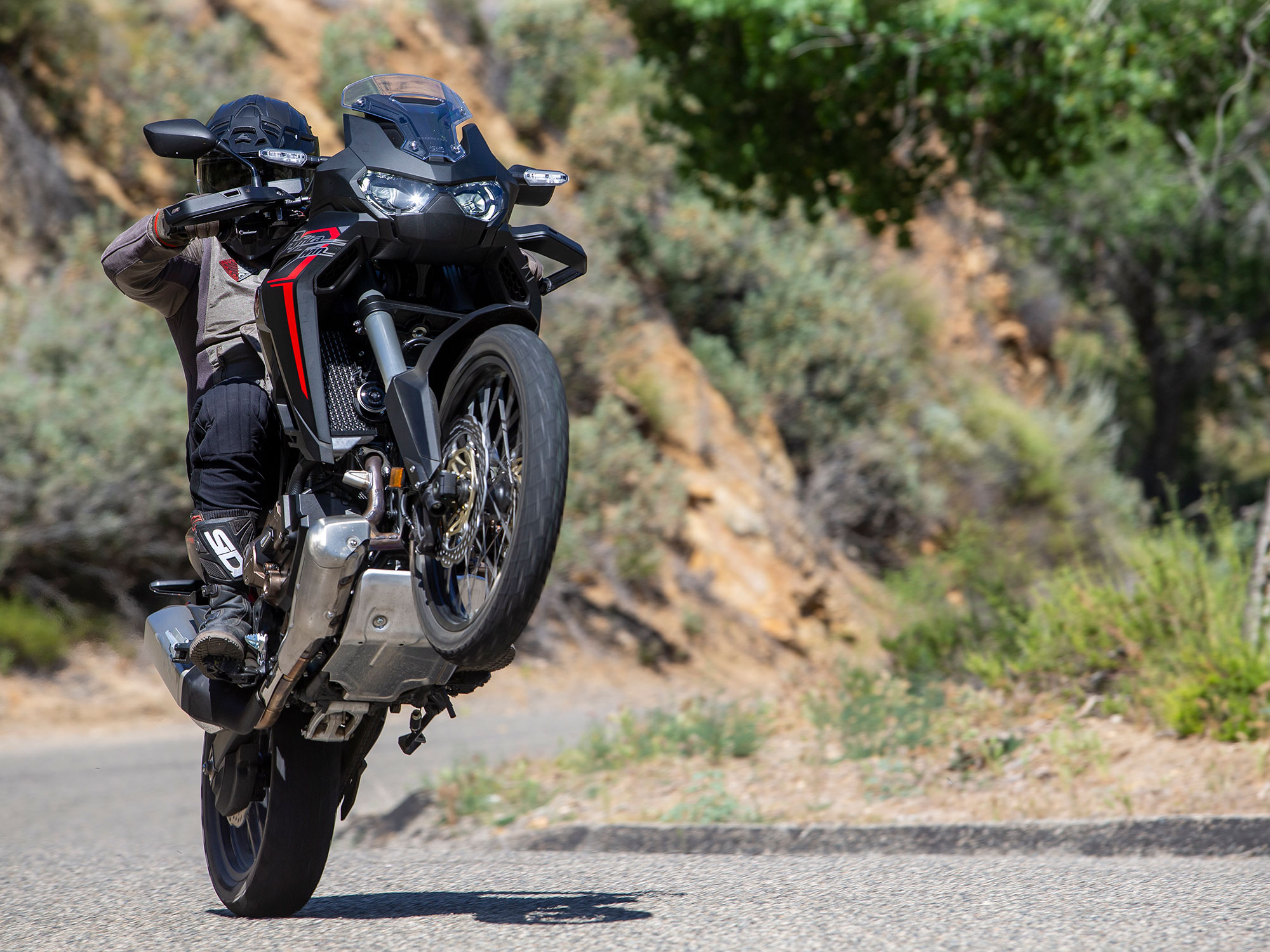 honda goldwing wheelie