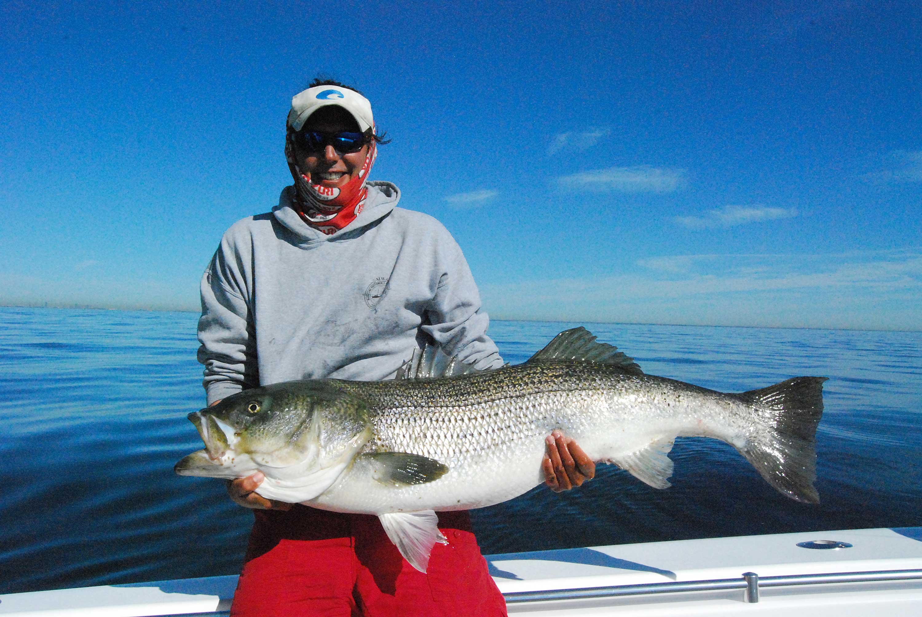 raritan bay striper fishing