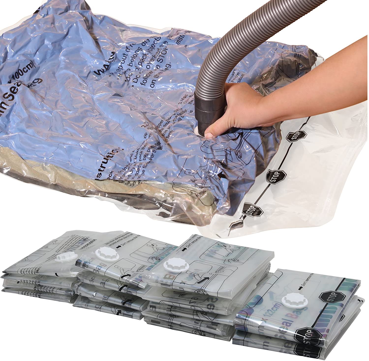 Woolite 35 in. x 48 in. Jumbo Vacuum Storage Bag W-85560 - The Home Depot