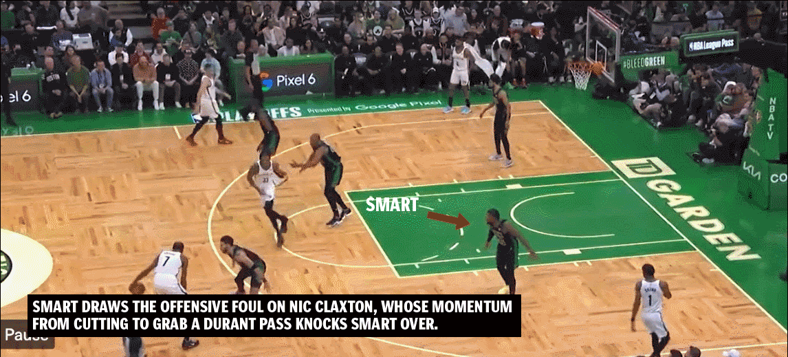 We watched film of Game 1 with Marcus Smart. He explained what ...