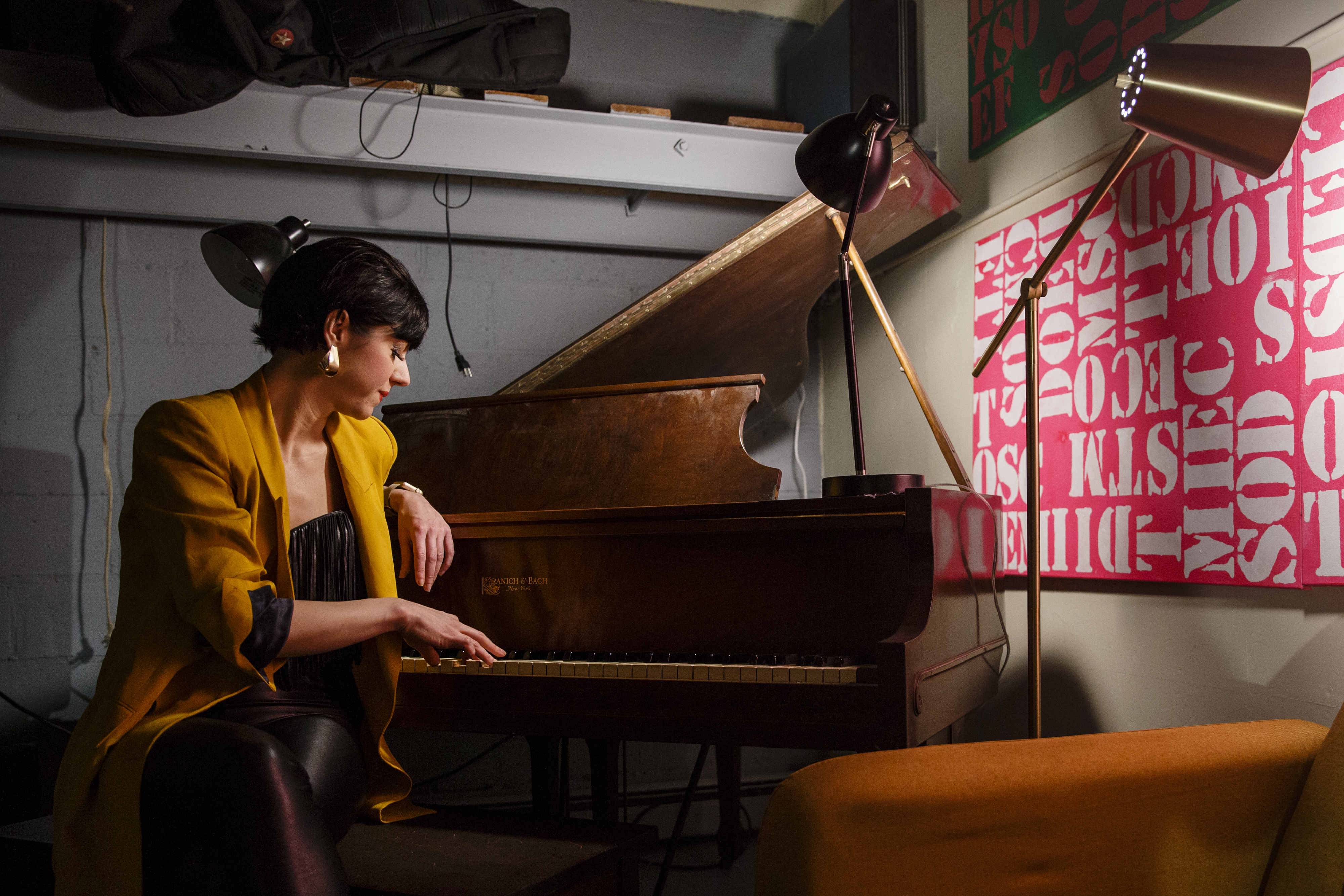 Ruby Rose Fox in her old rehearsal space at EMF in Cambridge.