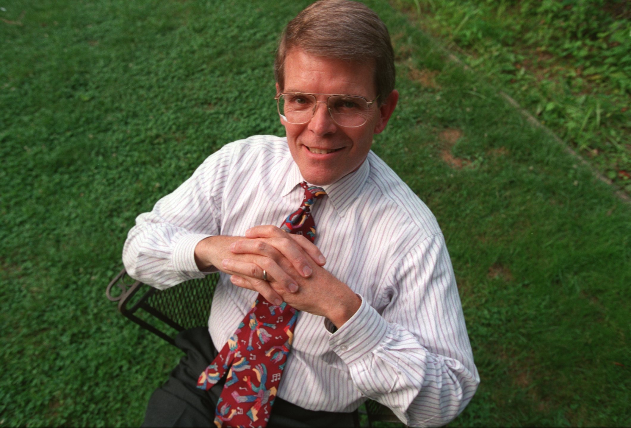 Then-superintendent candidate Thomas Payzant at his home in 1995.