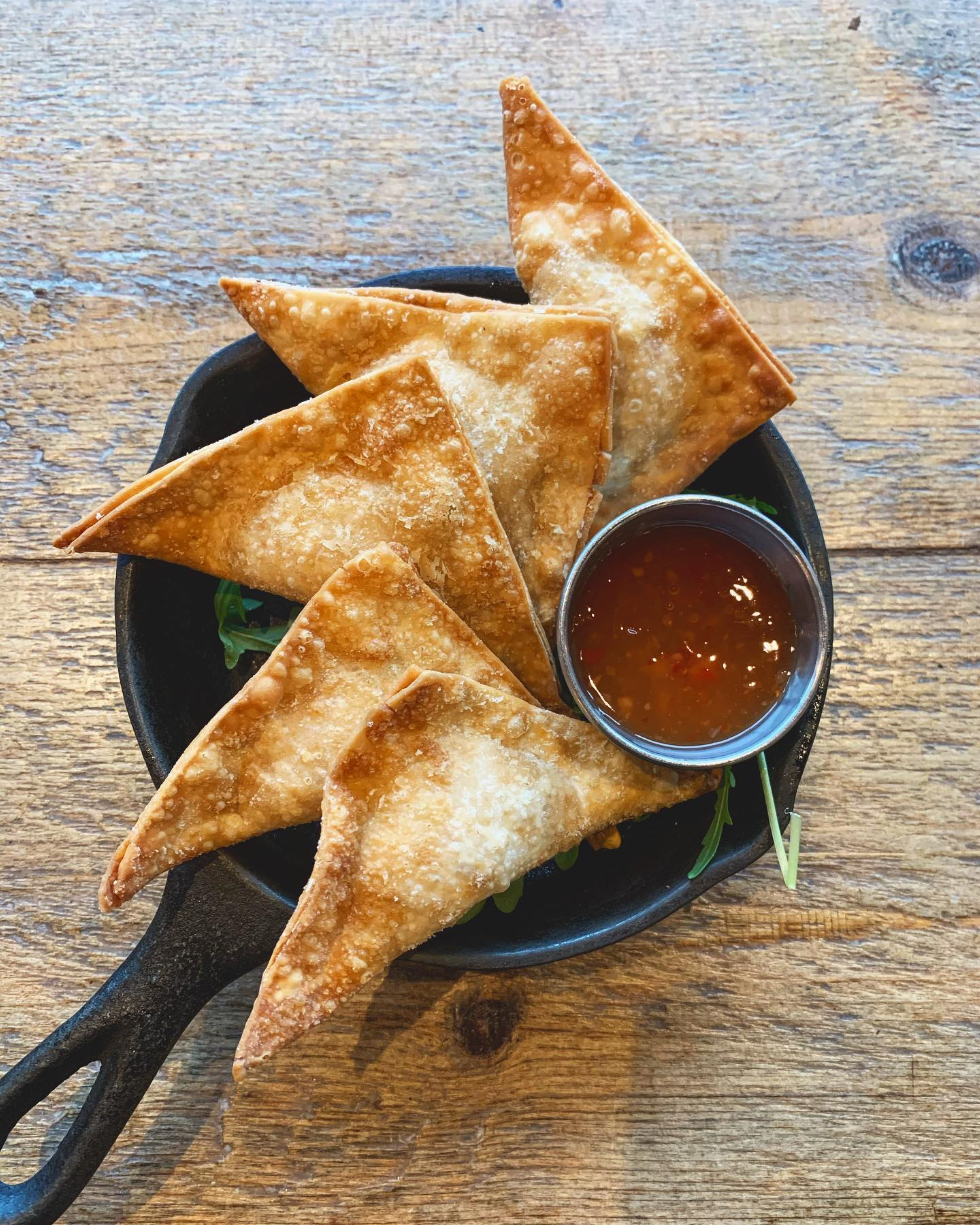 Lobster rangoon from Trident Galley & Raw Bar in Hingham.