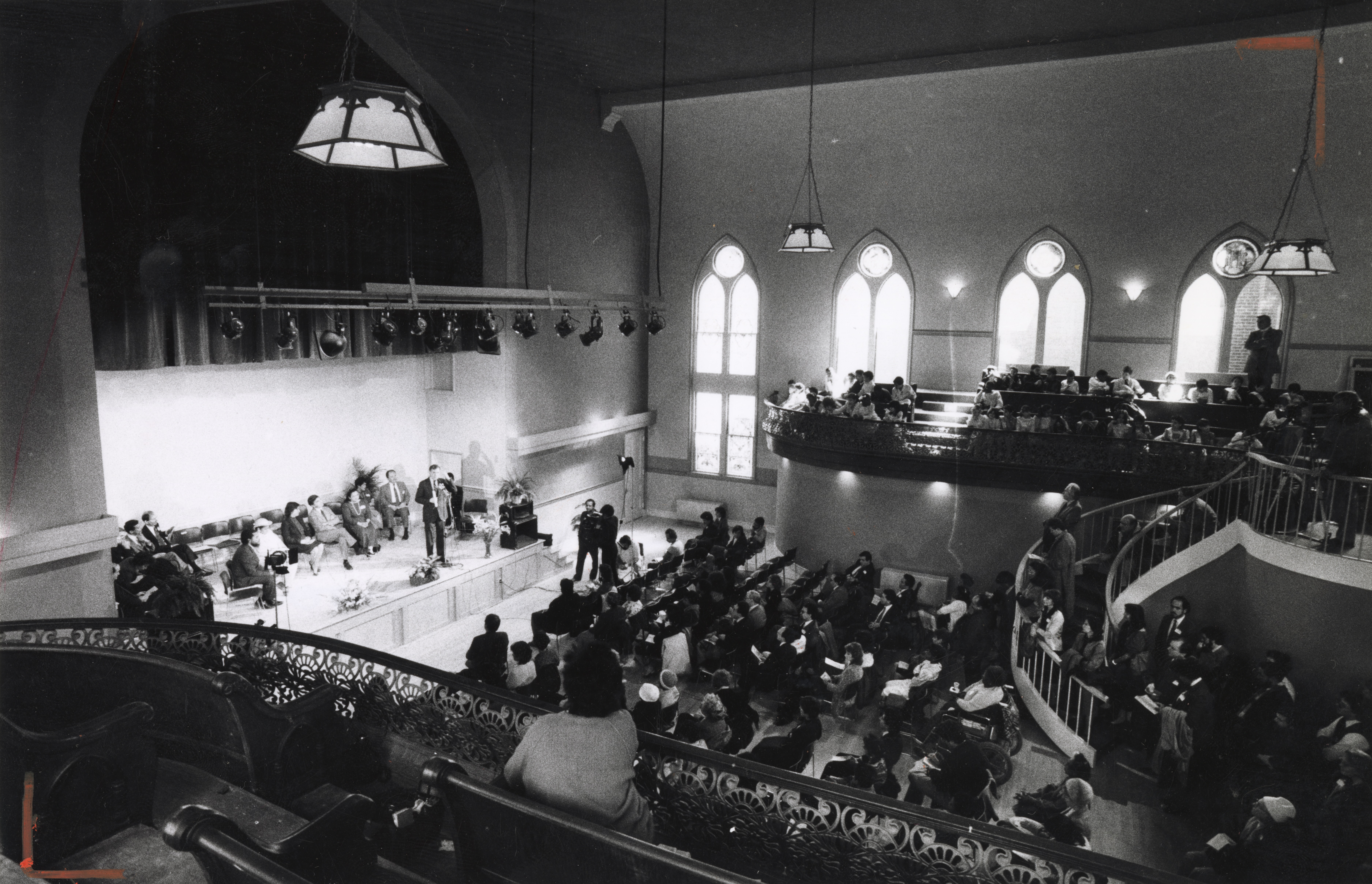 A view inside of the Villa Victoria Center for the Arts in March 1986.