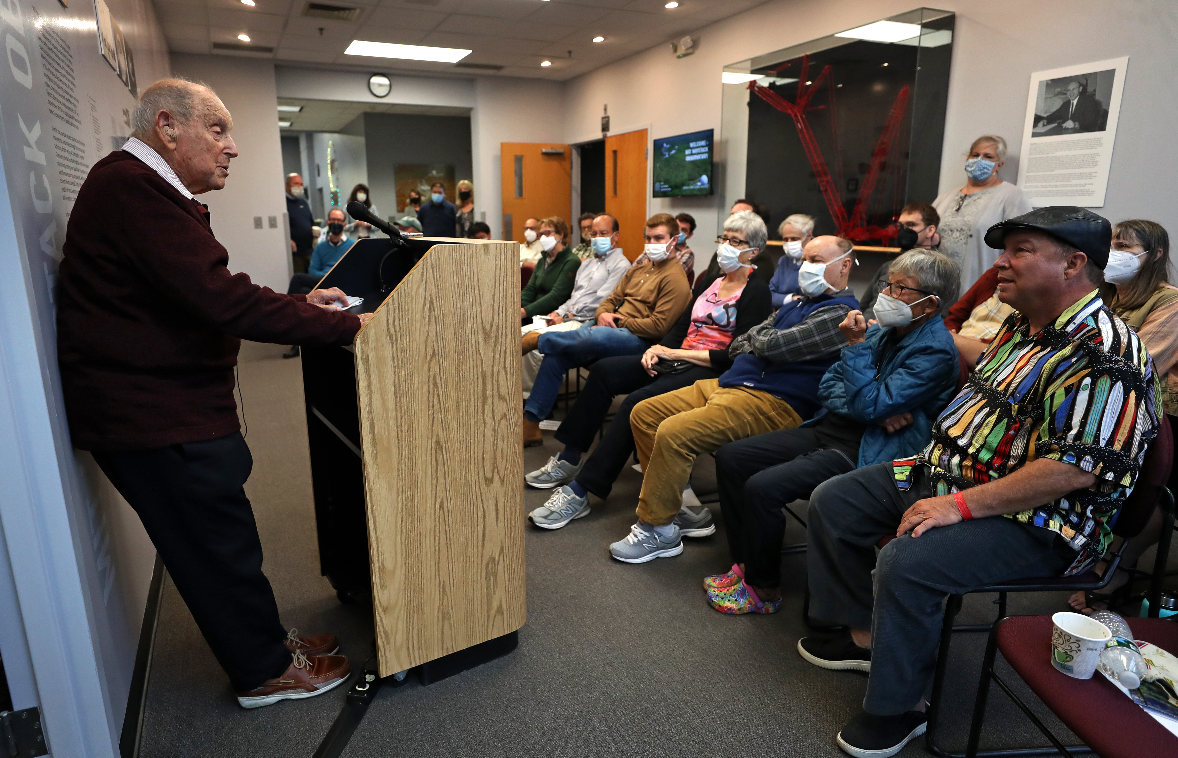 Herbert Weiss gave a talk at MIT's Haystack Observatory in Westford.