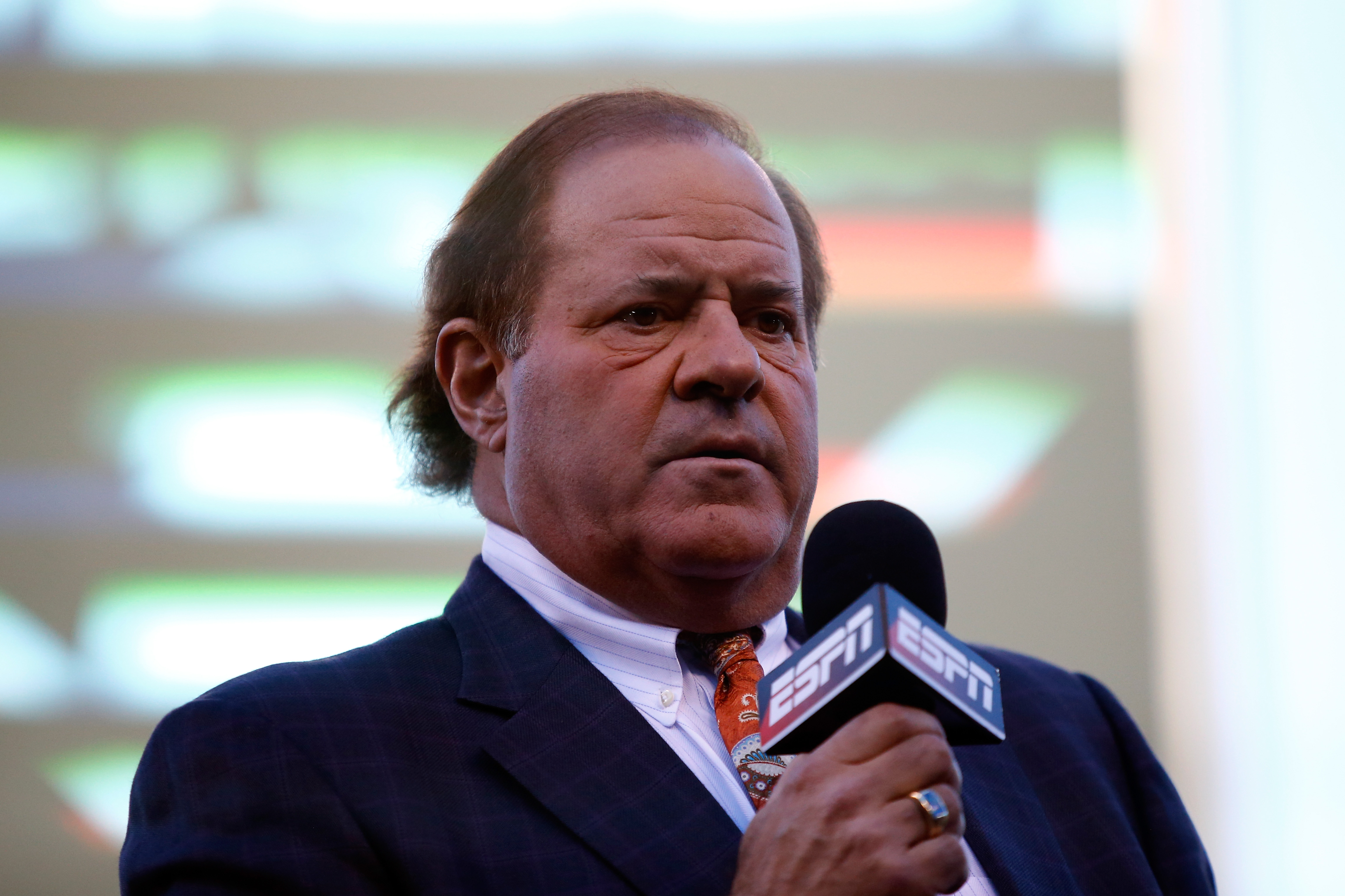 ESPN's Chris Berman (seen in 2015) had a hand in Flutie's feat of foot.