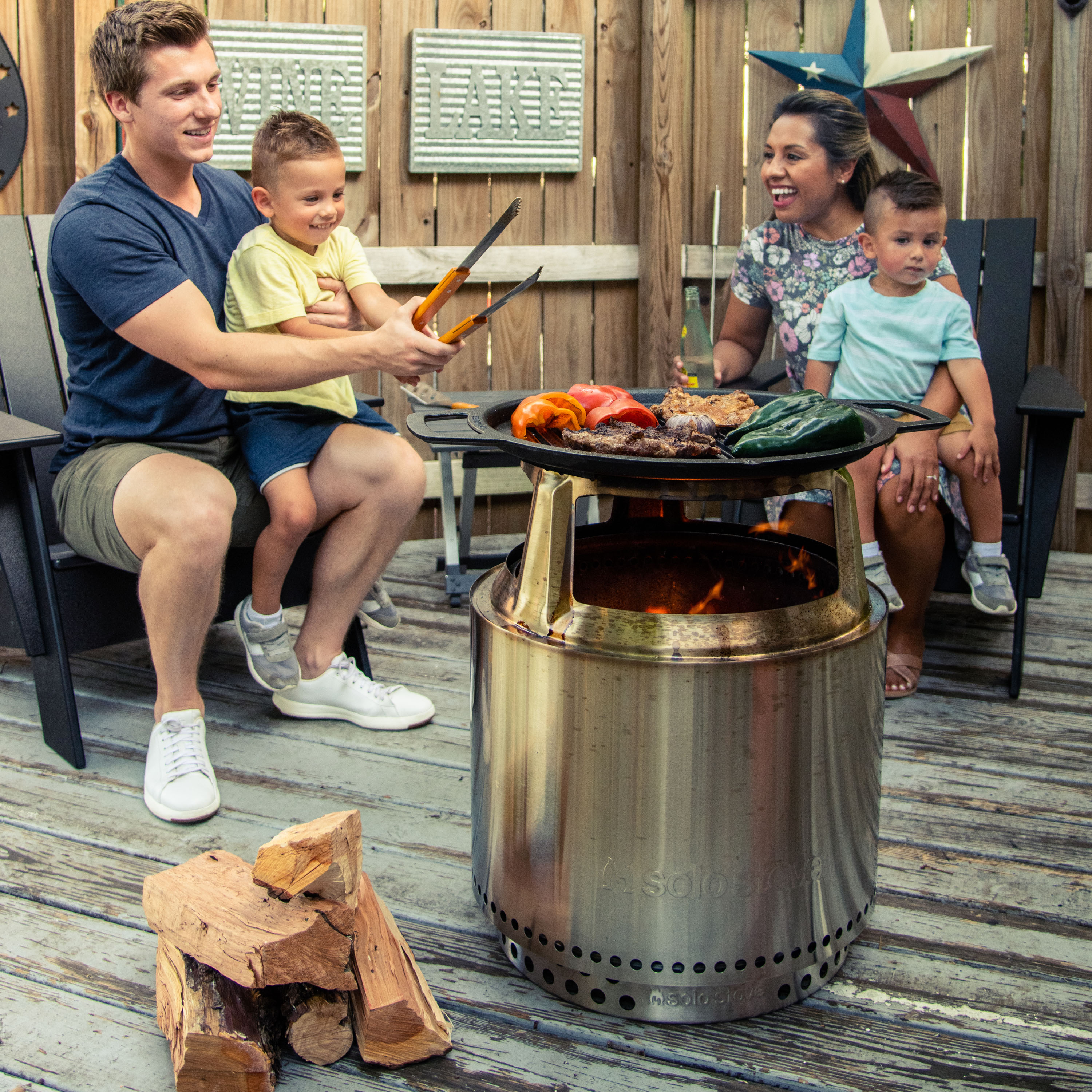 Solo pans aren't just for keeping candy givers warm on Halloween.  These portable smoke-free fireplaces work great from the ski area parking lot to your campsite, favorite beach, and vacation cabin. 