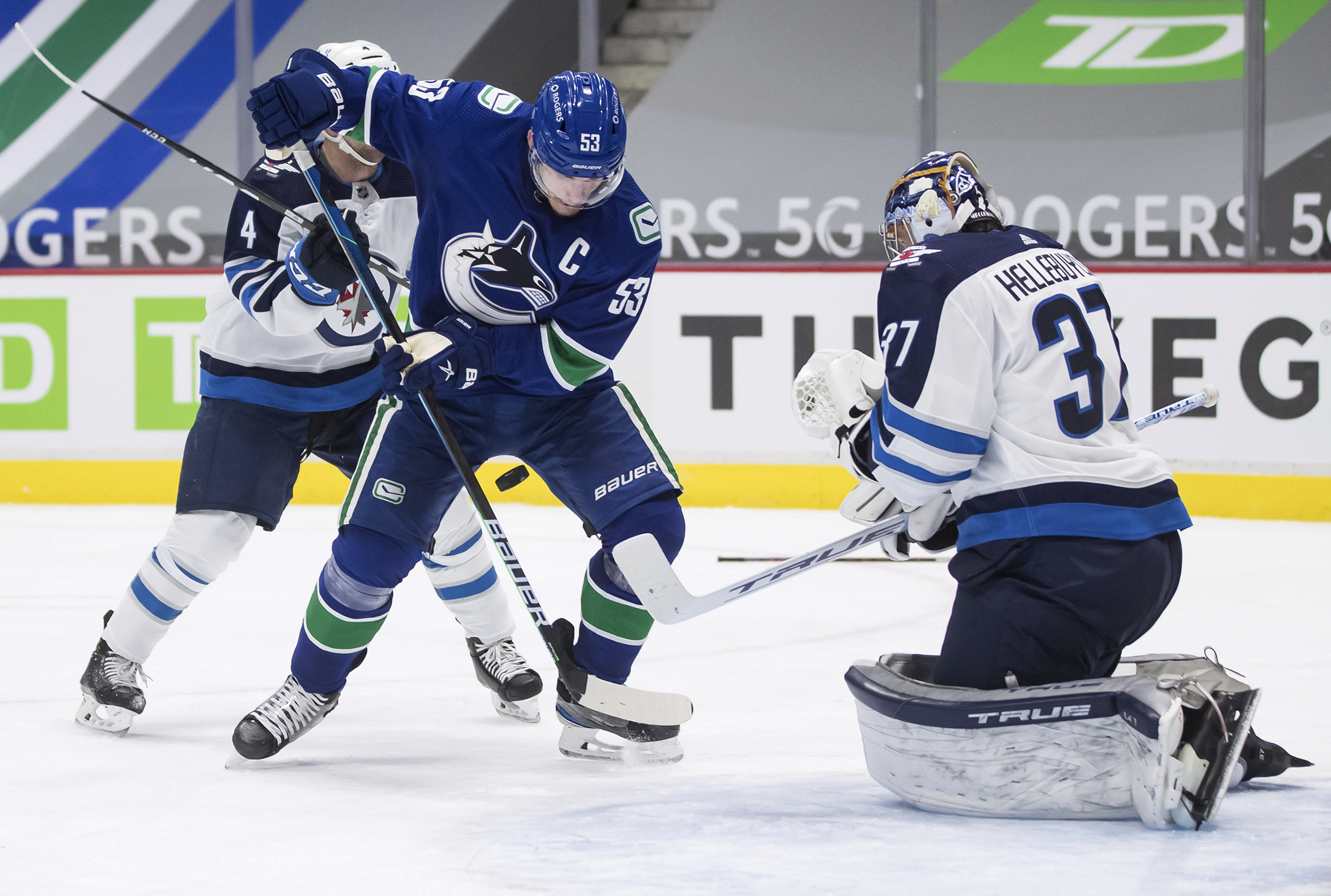 The Canucks' last game was on March 24 against the Jets, a 5-1 loss in Vancouver.