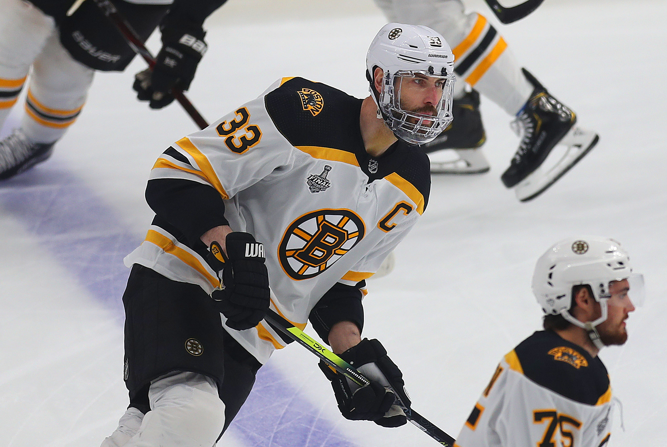 Chara continued to play in the 2019 Stanley Cup Finals against the Blues with a broken jaw.
