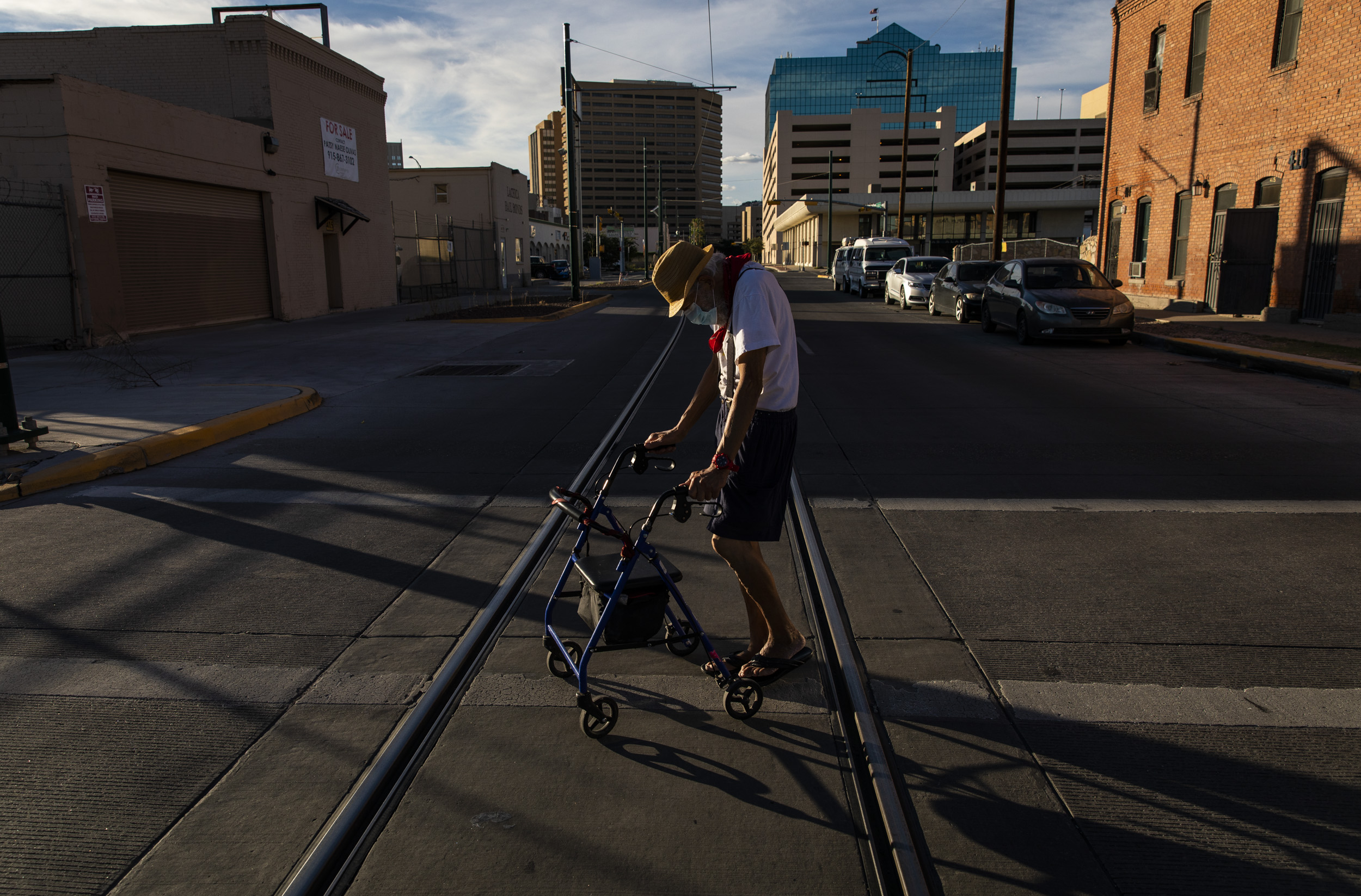 Longtime El Paso resident Danny Molina went for an evening walk in downtown El Paso.
