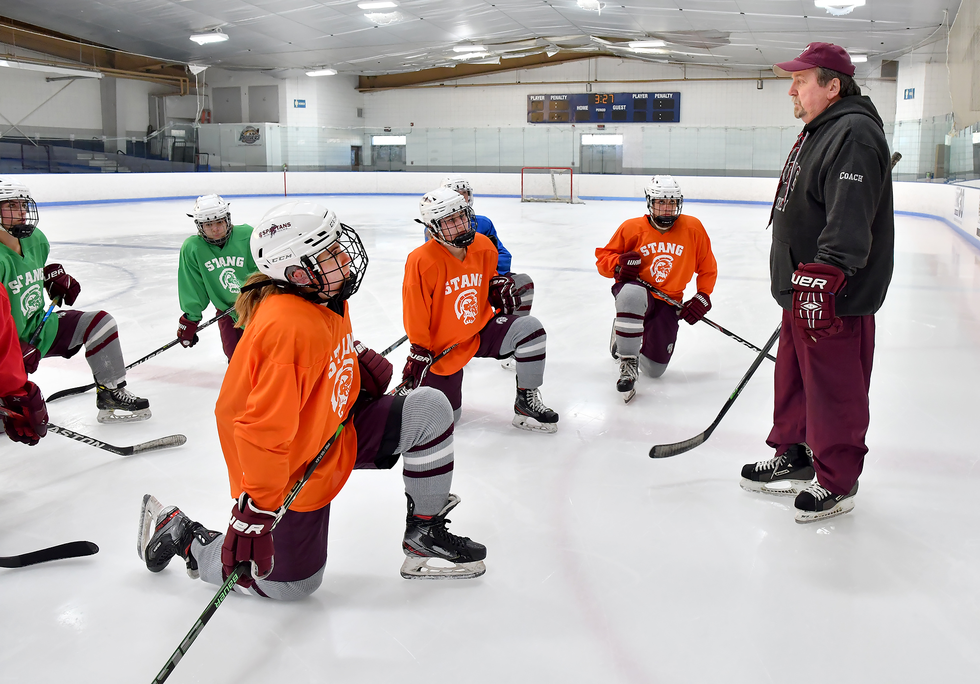 Audio) Post-game, Pre-game with Winthrop Girls' Hockey Coach