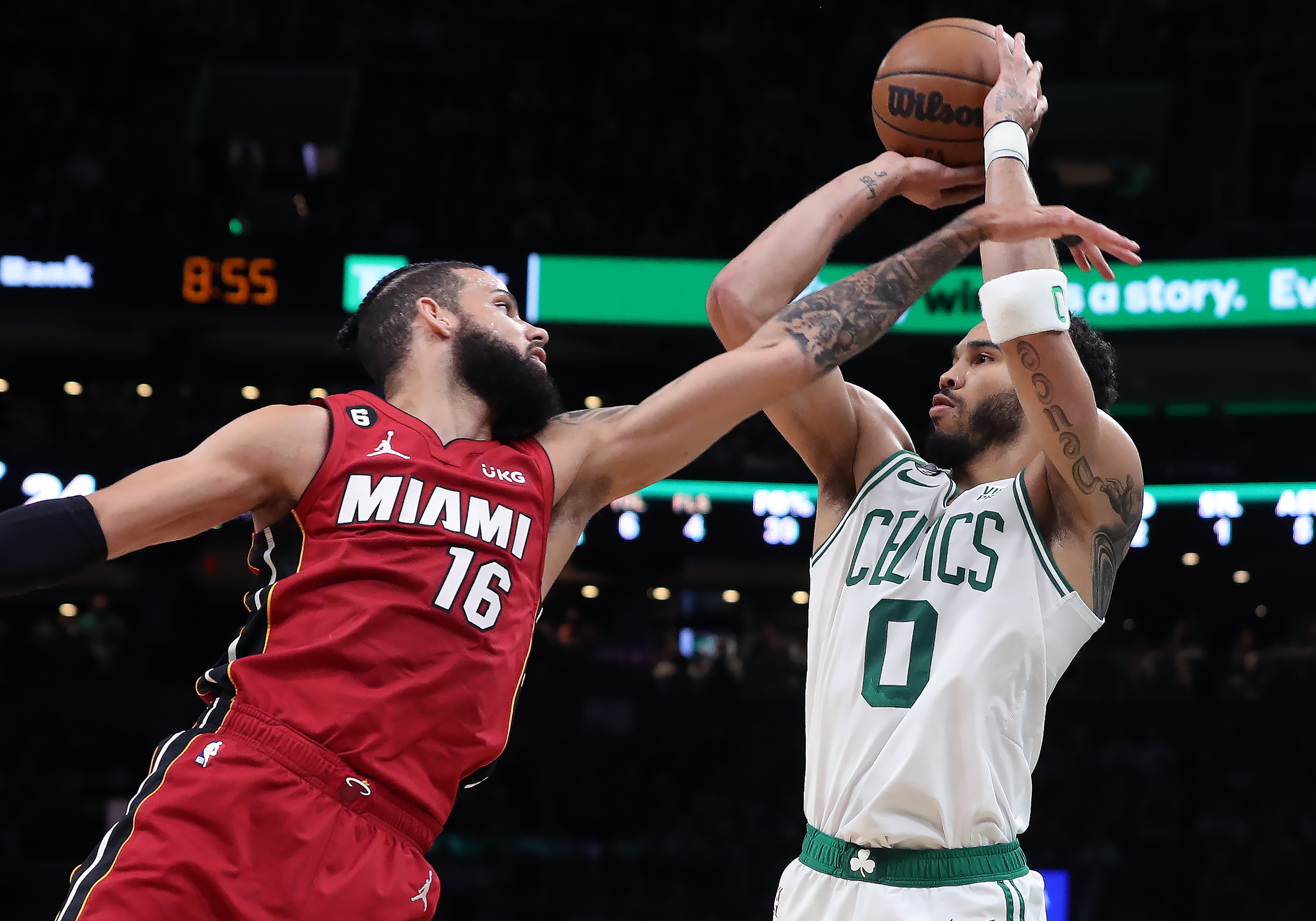 Celtics let fourth-quarter lead slip away, lose Eastern Conference finals Game 2 to Heat, 111-105